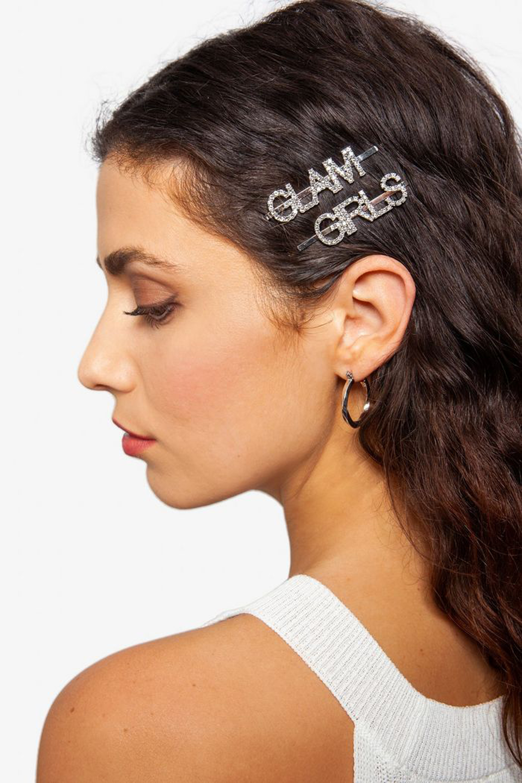 Topshop Glam Girl Crystal Hair Slides
