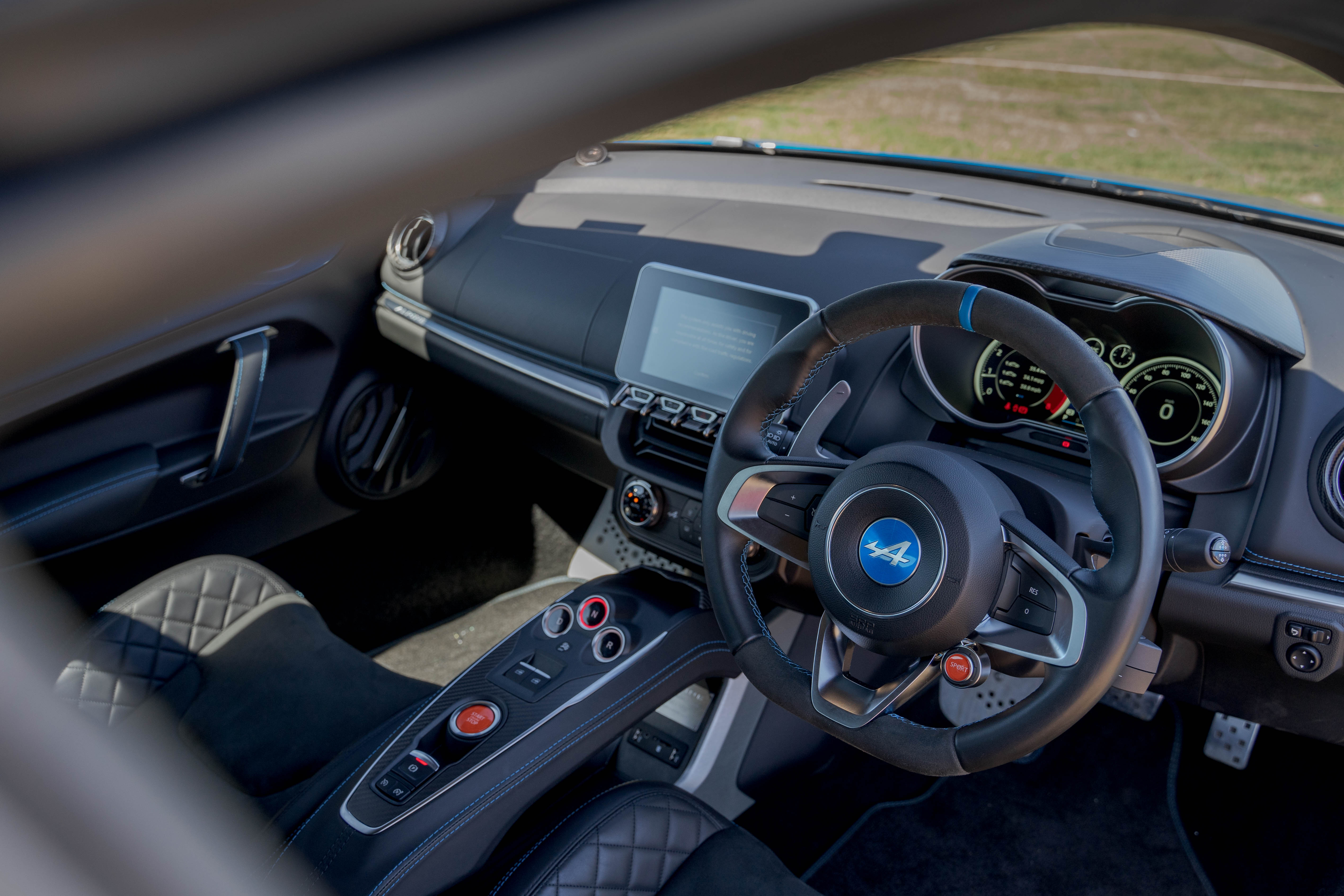 The Alpine's interior doesn't feature the best-quality materials 