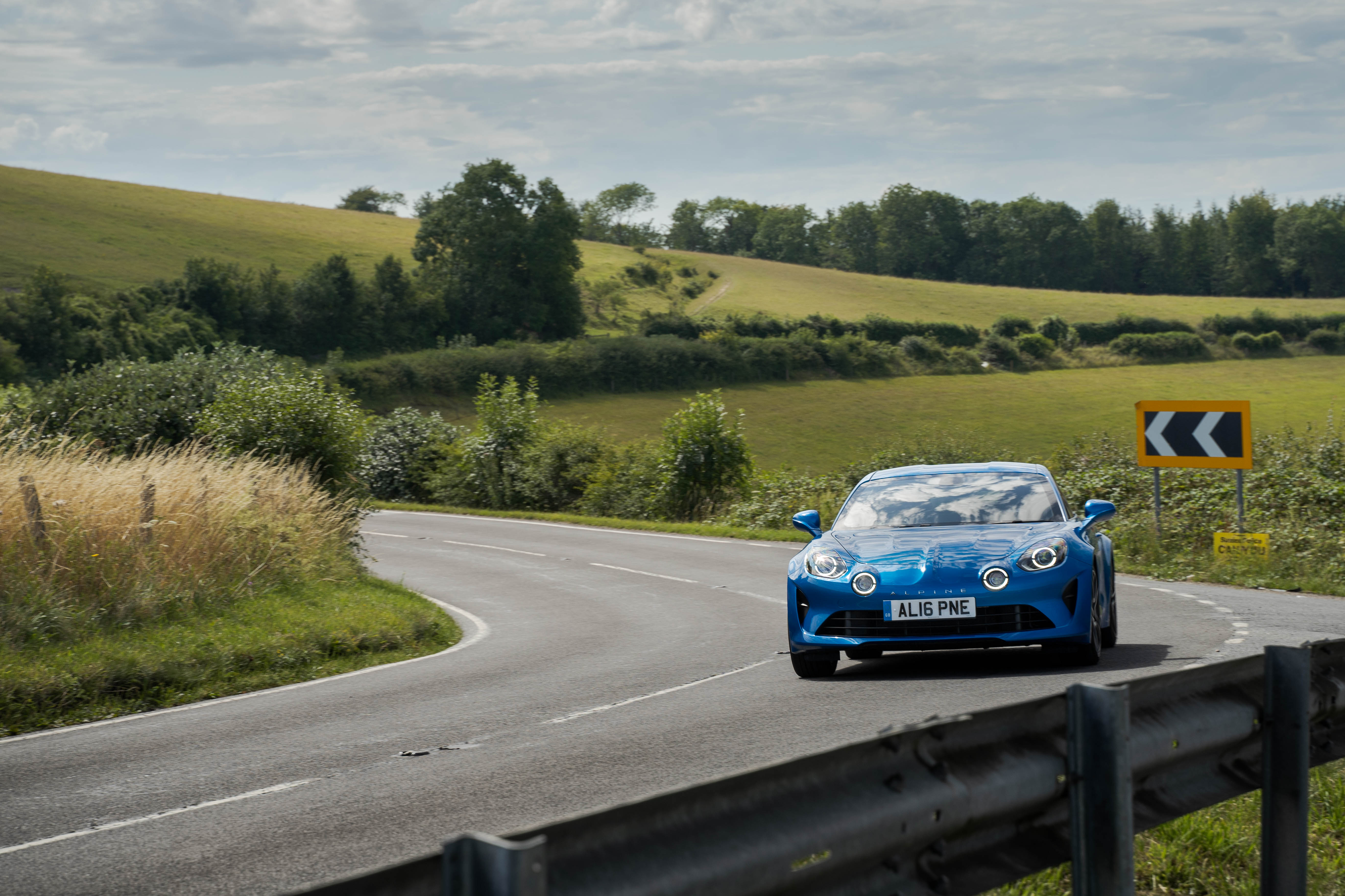 The A110 comes to life in the bends