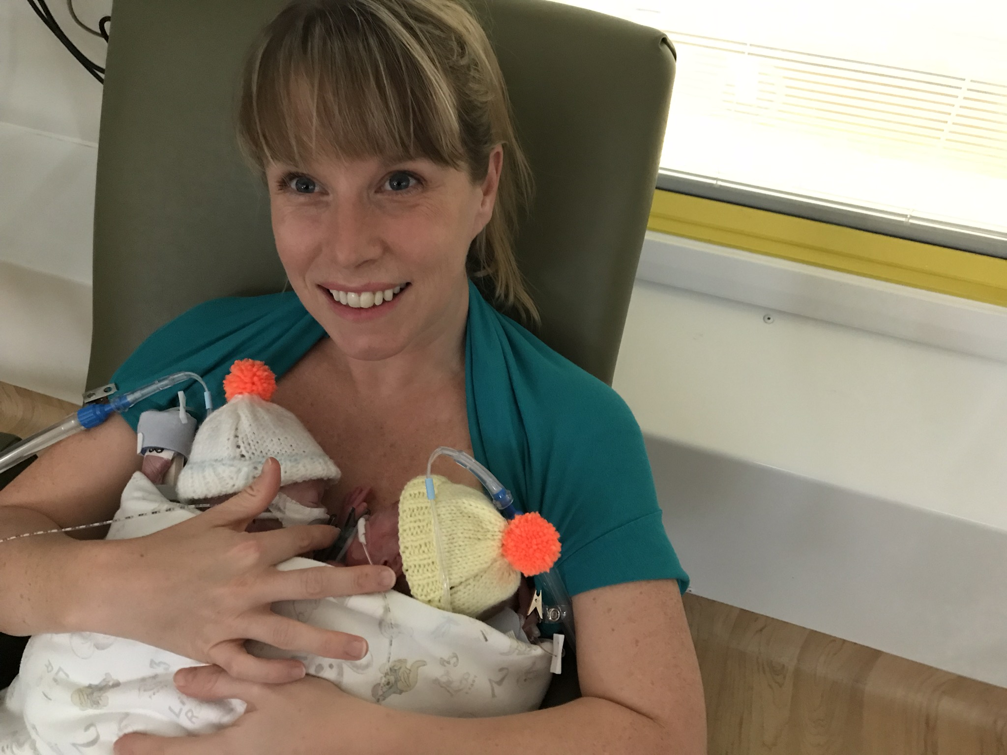 Jennie Powell with her sons Jenson and Ruben (Rich Powell/PA).