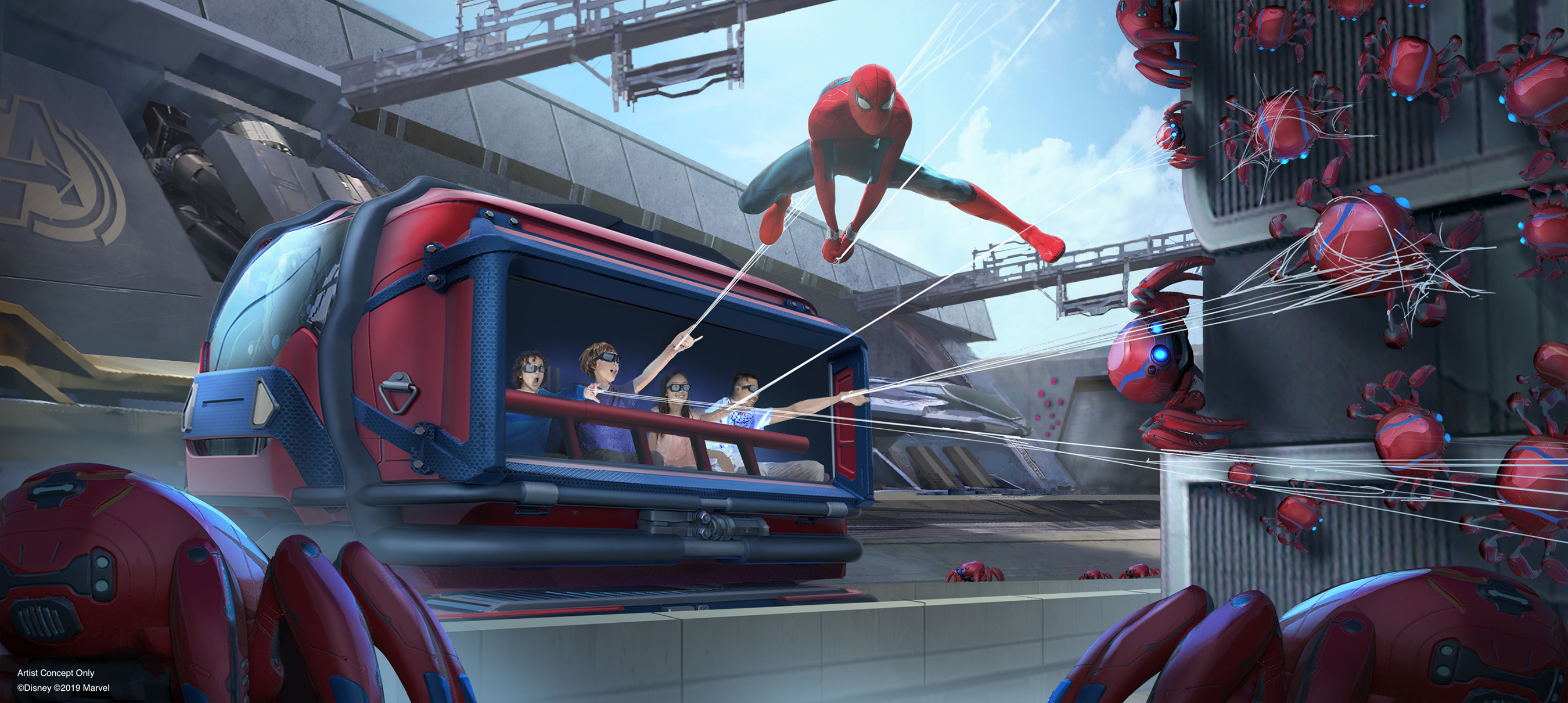 Spiderman ride