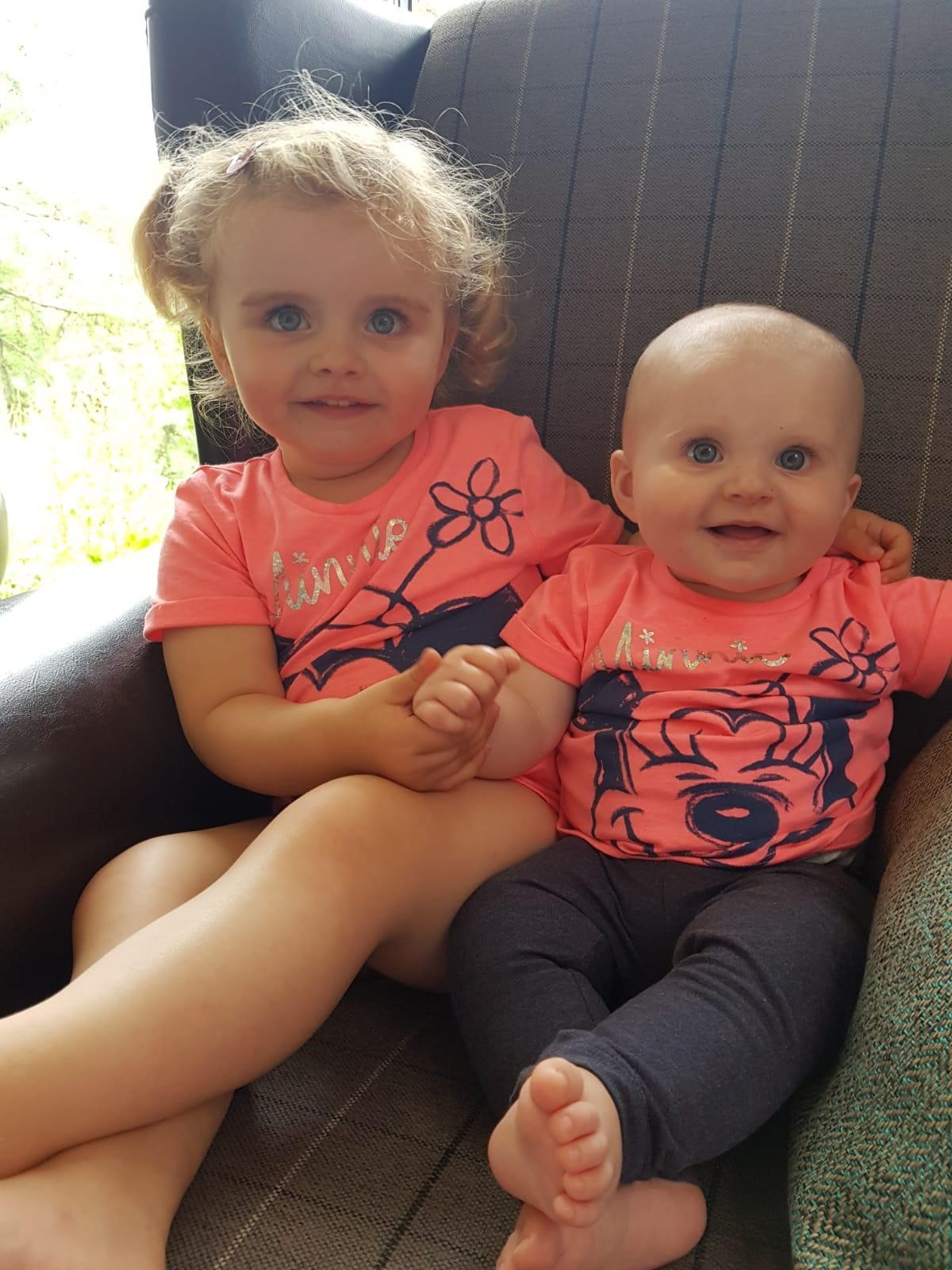 Holly Hutchinson with her big sister Emily (Sick Children's Trust/PA)