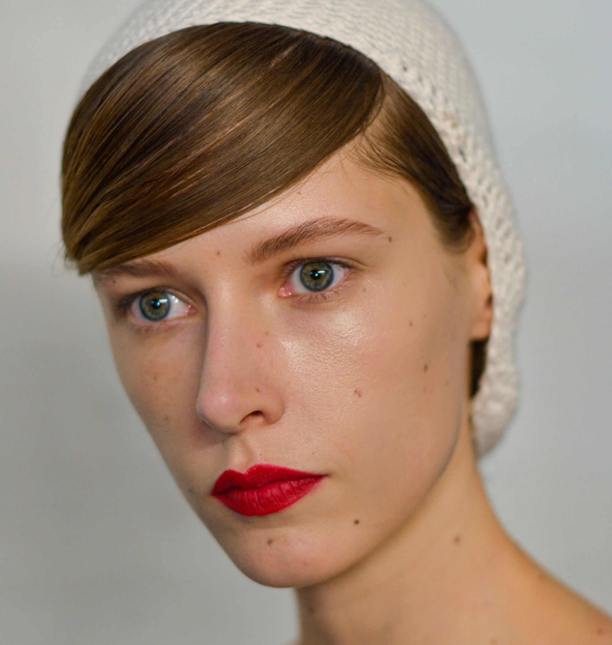 model backstage at emilia wickstead AW19