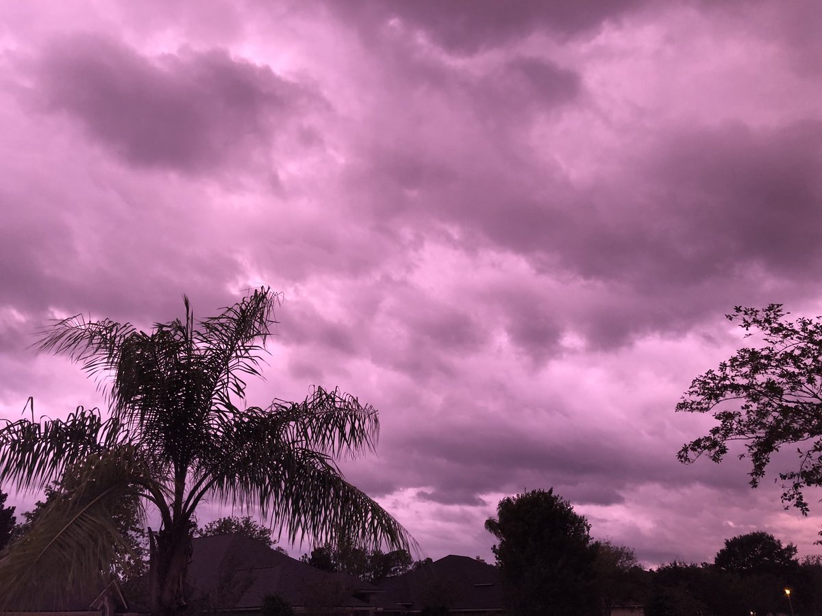 Purple skies over Florida