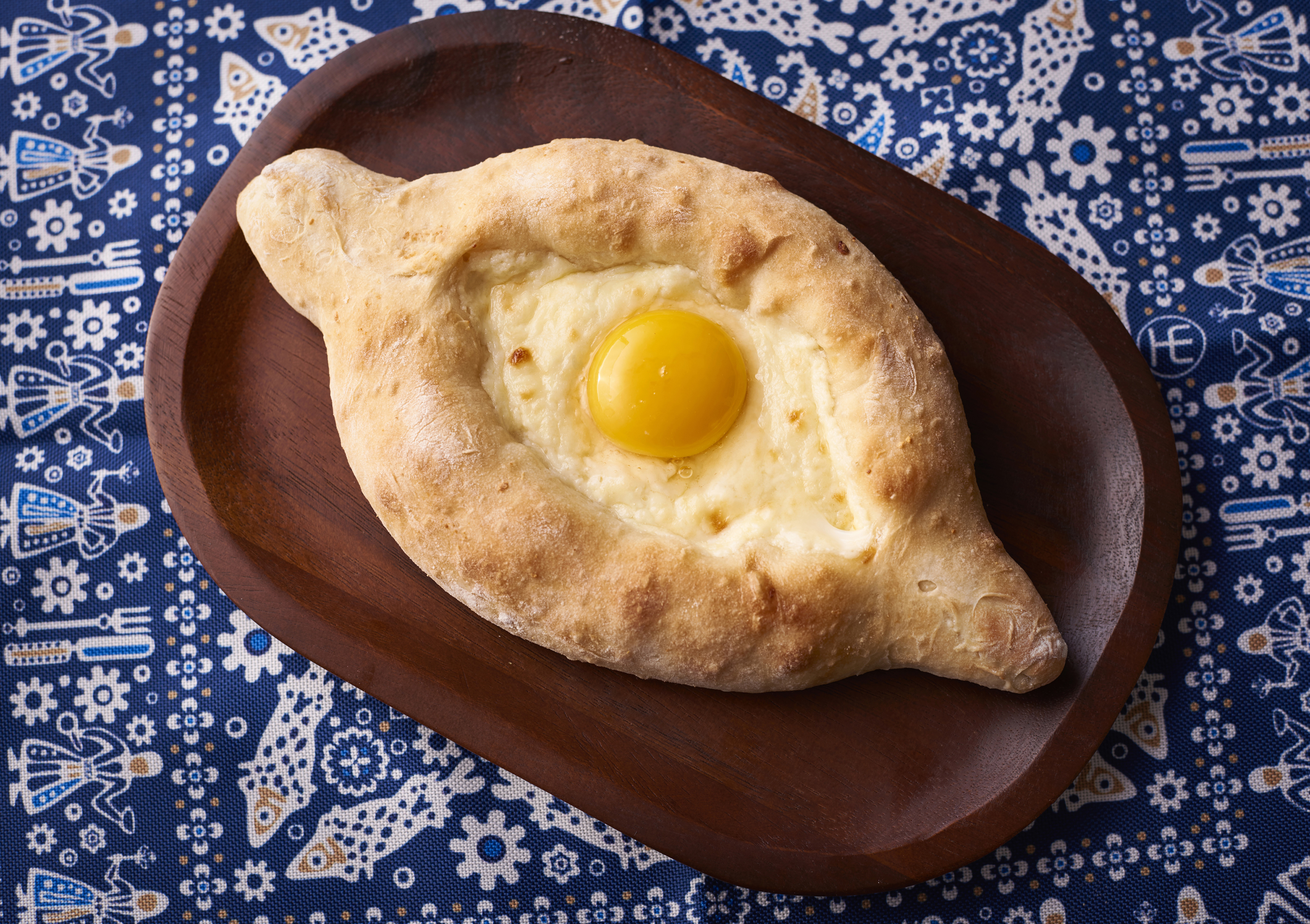 Supra DC’s Georgian menu includes Khachapuri (Andrew Propp/PA)