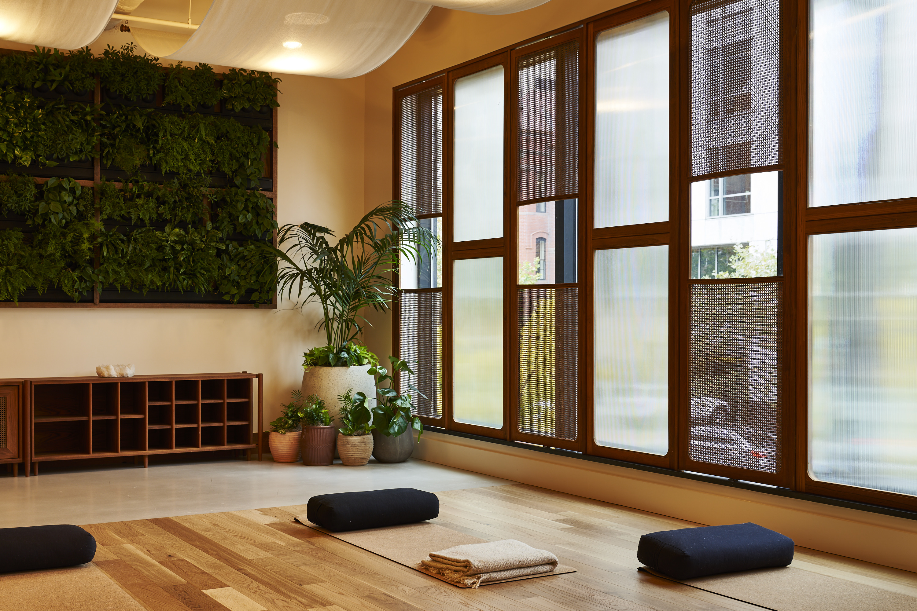 The Eaton DC’s wellness and yoga room (Adrian Gaut/PA)