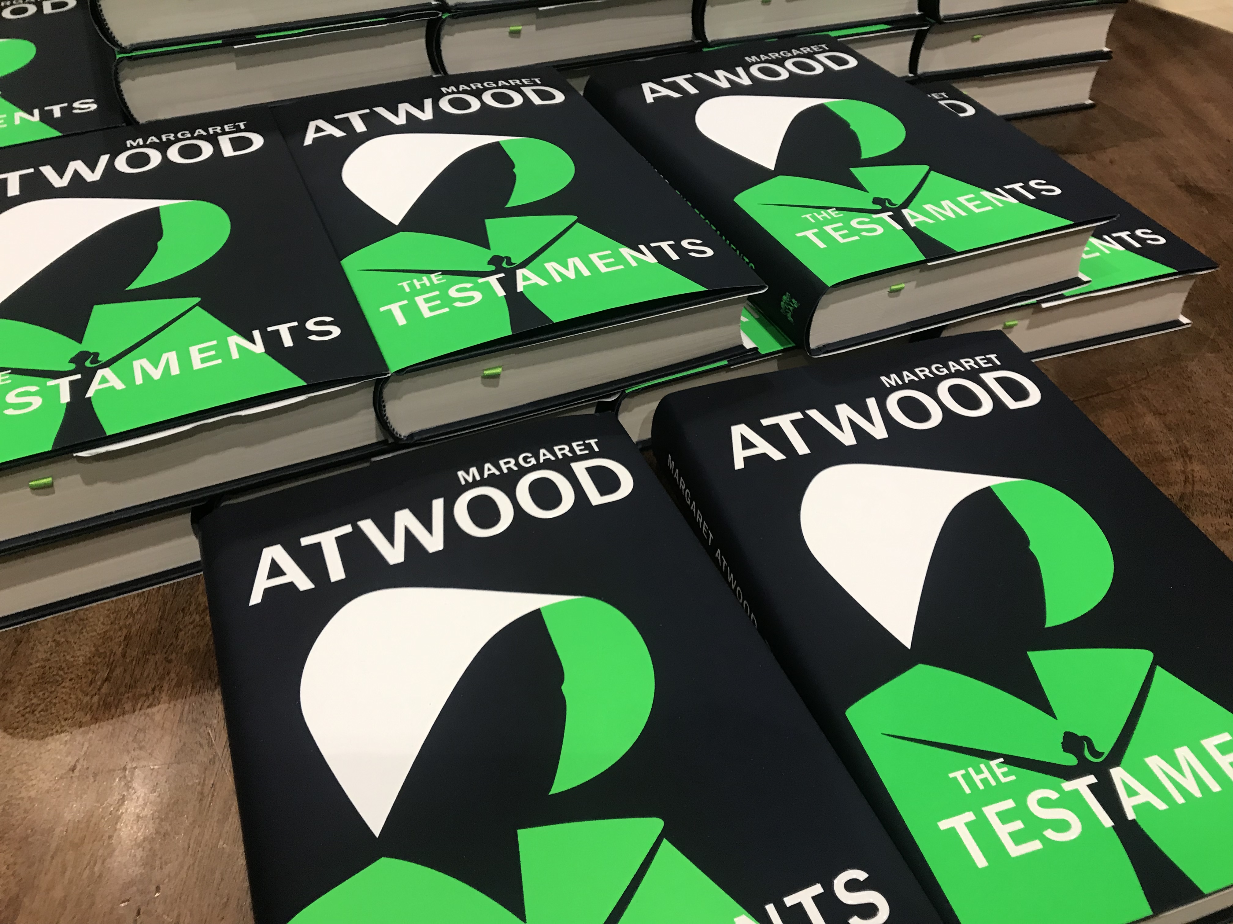 Margaret Atwood's new book, The Testaments, on display