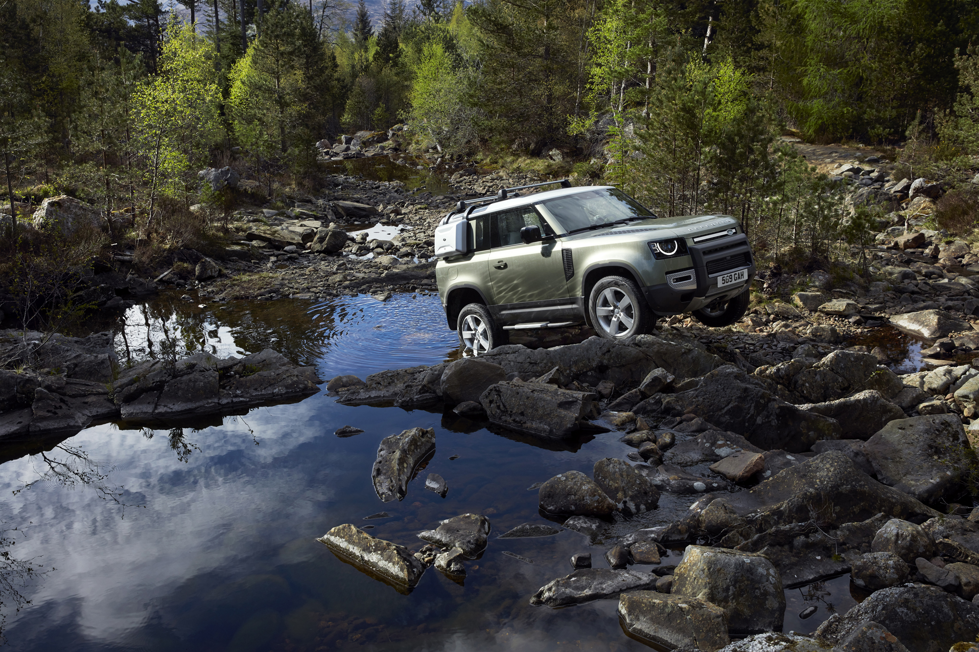 The 4x4 has a wading depth of up to 90cm (Land Rover/PA)