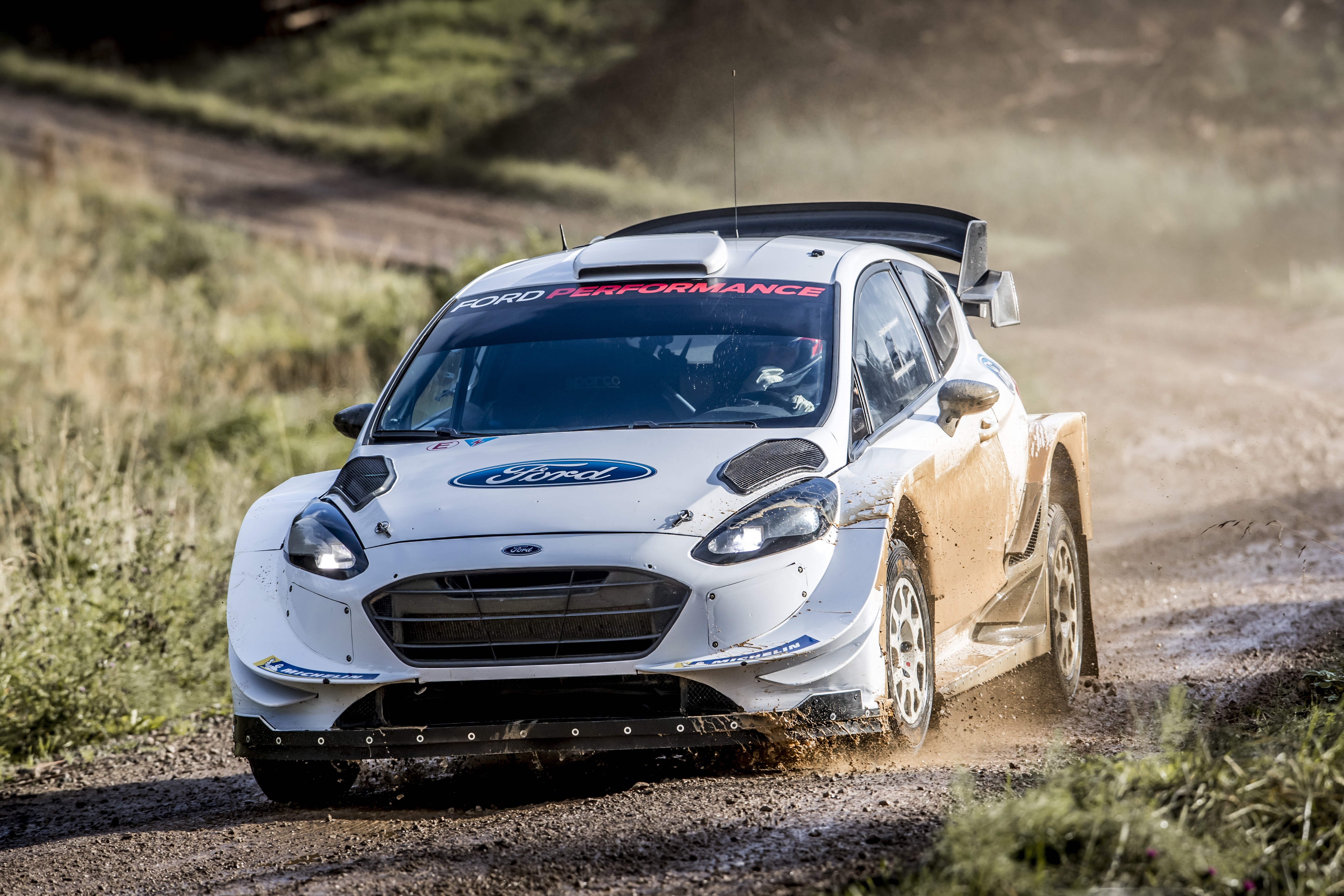 The Fiesta stormed through the Cumbrian test track