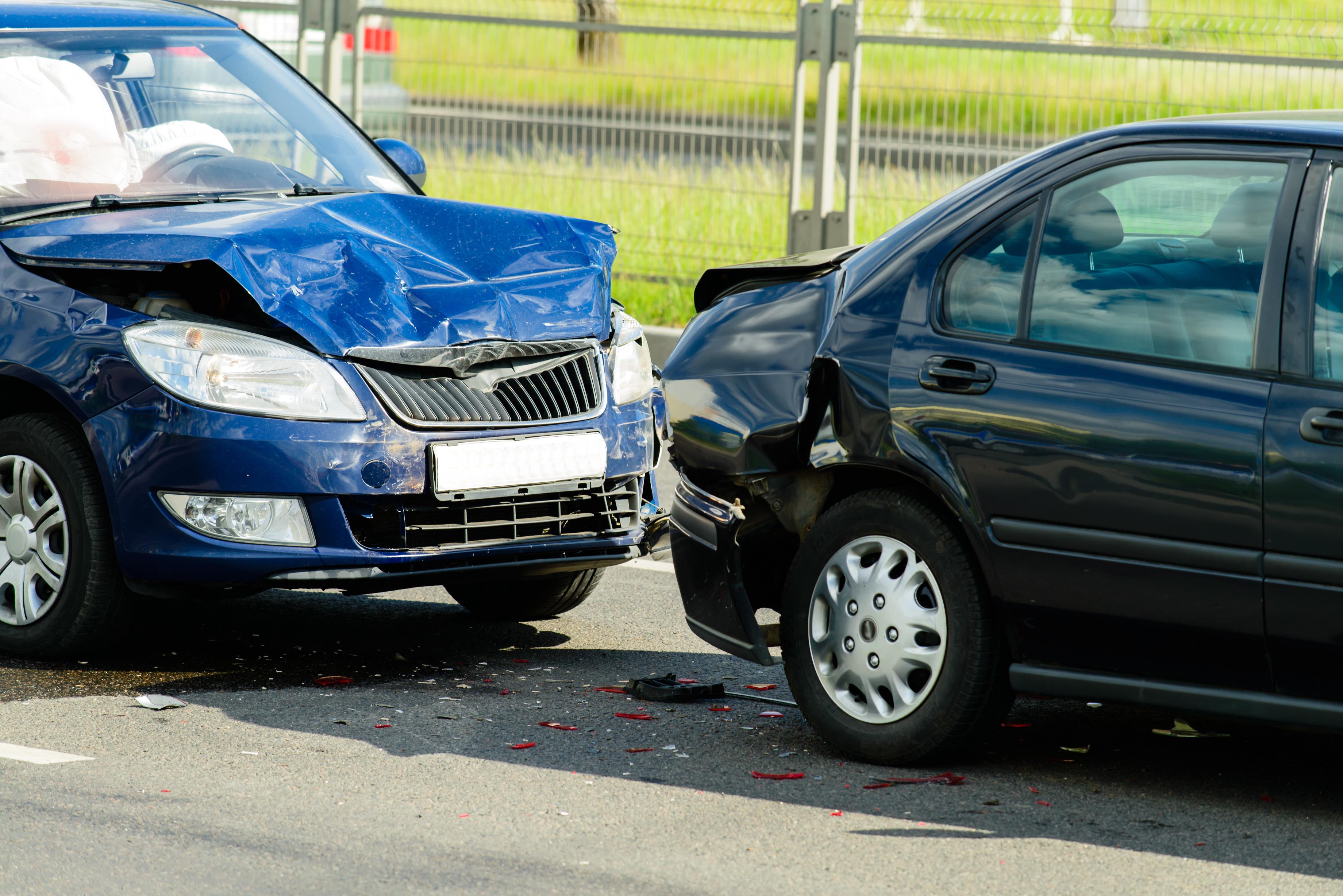 Car crash. Clash of cars.