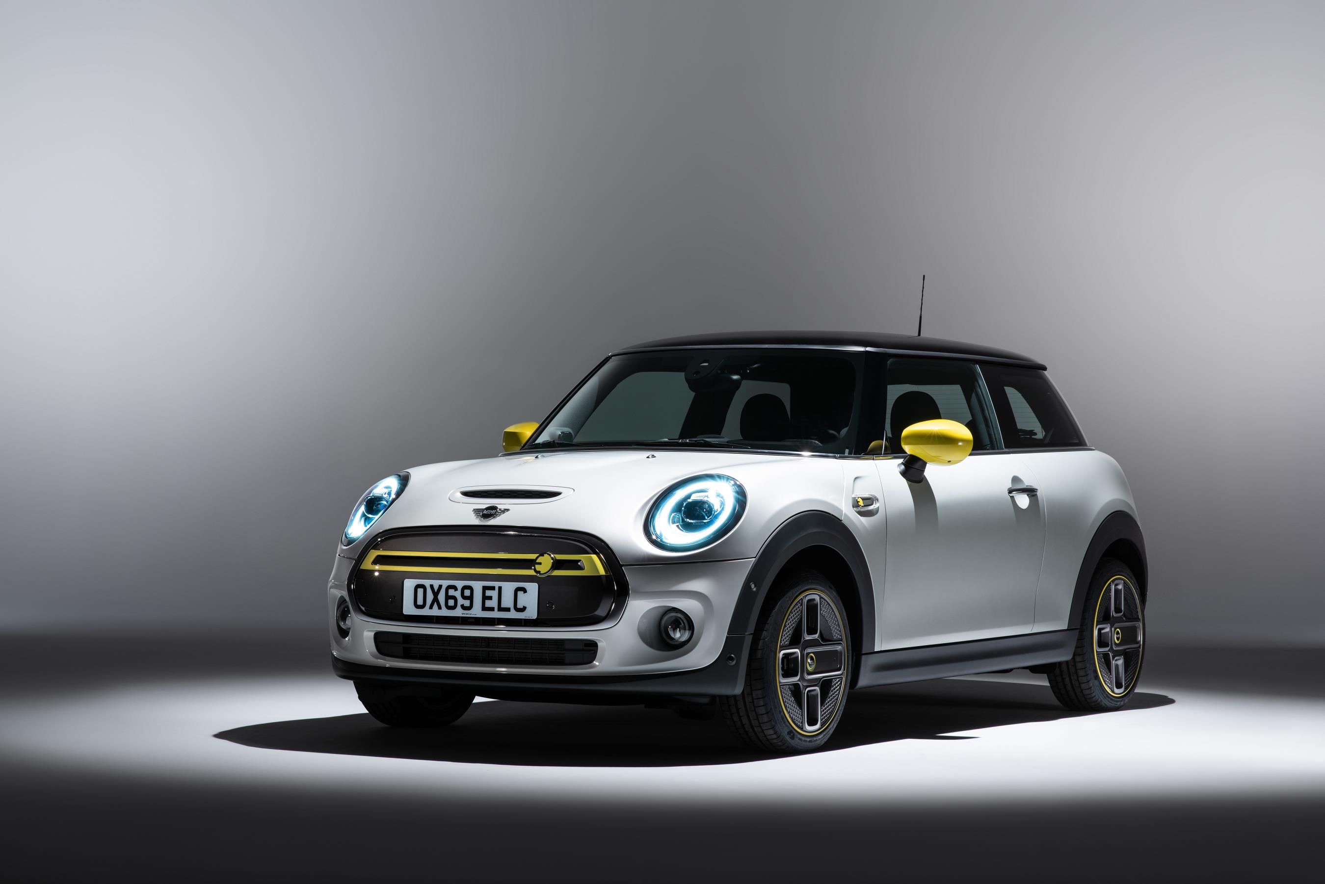 The Mini Electric gets the firm's typically retro styling