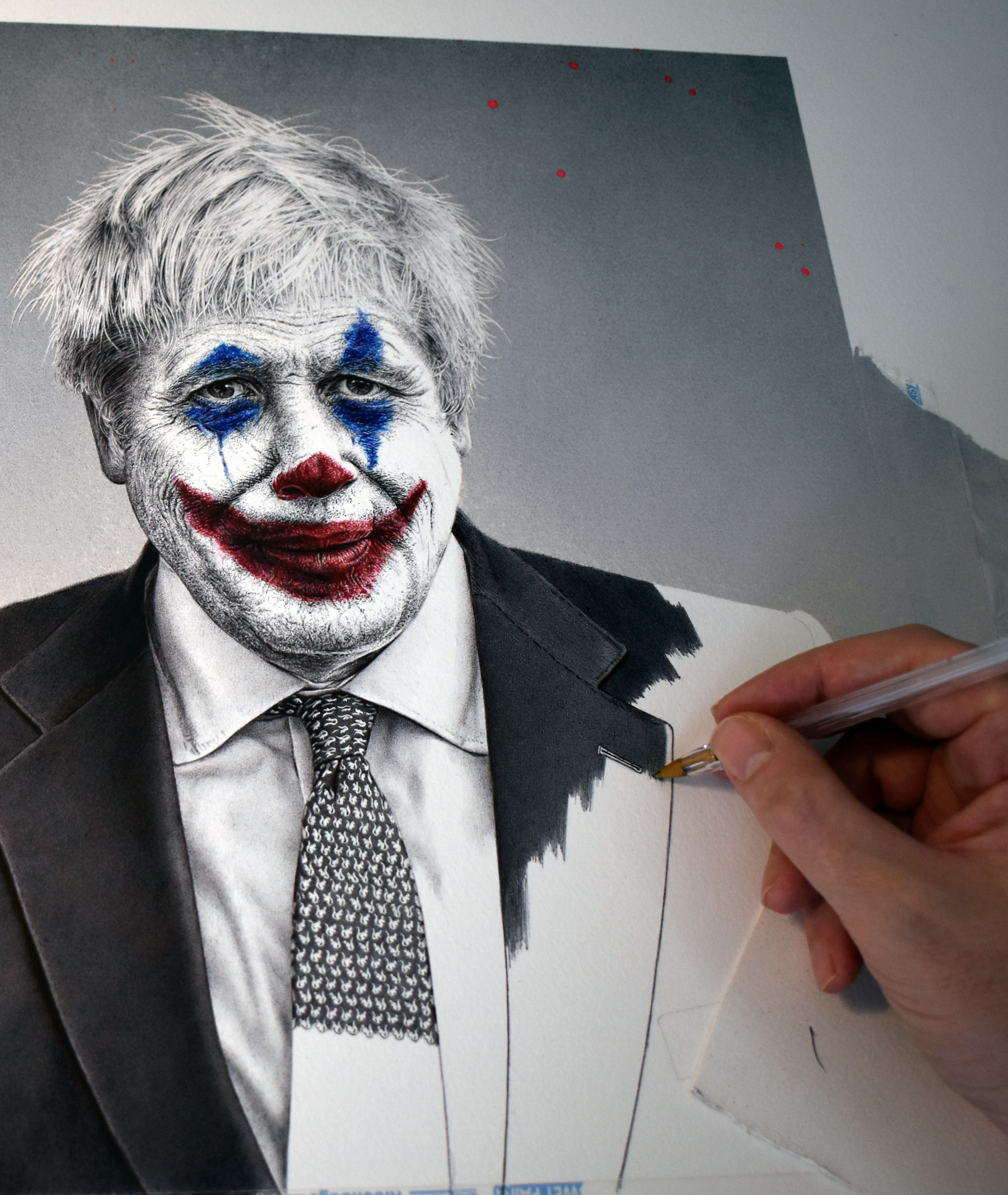Boris Johnson as The Joker by James Mylne 