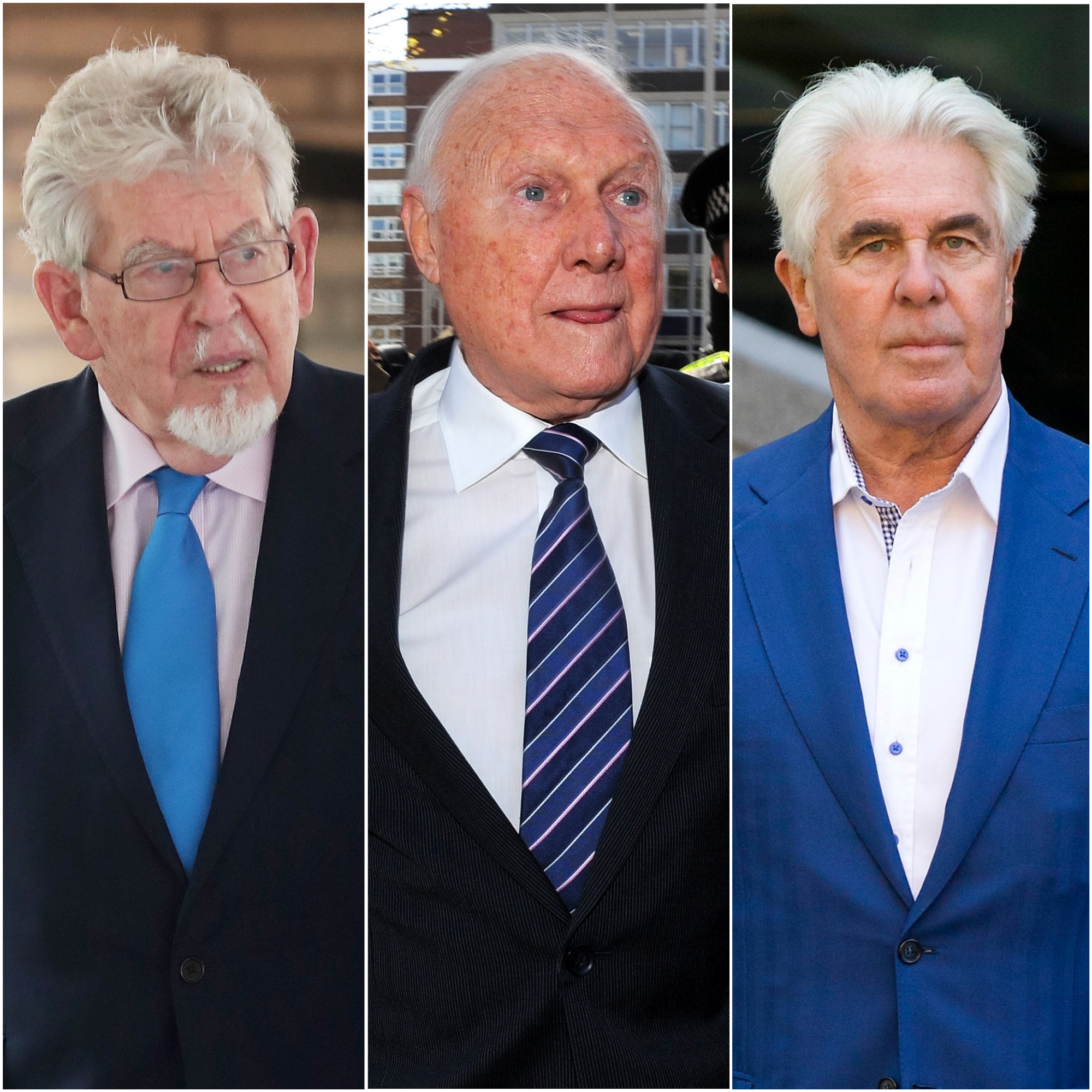 Rolf Harris, Stuart Hall and Max Clifford have all been convicted of sexual abuse (PA)