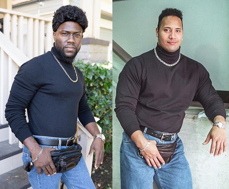 The rock 2025 turtleneck costume