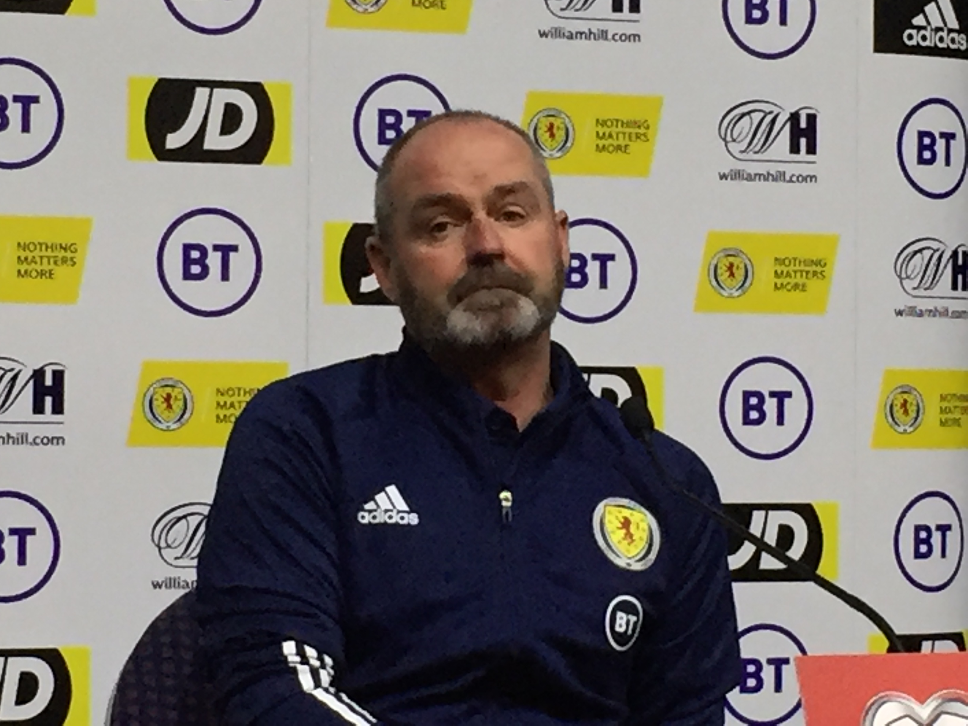 Scotland boss Steve Clarke at press conference ahead of Kazakhstan game 