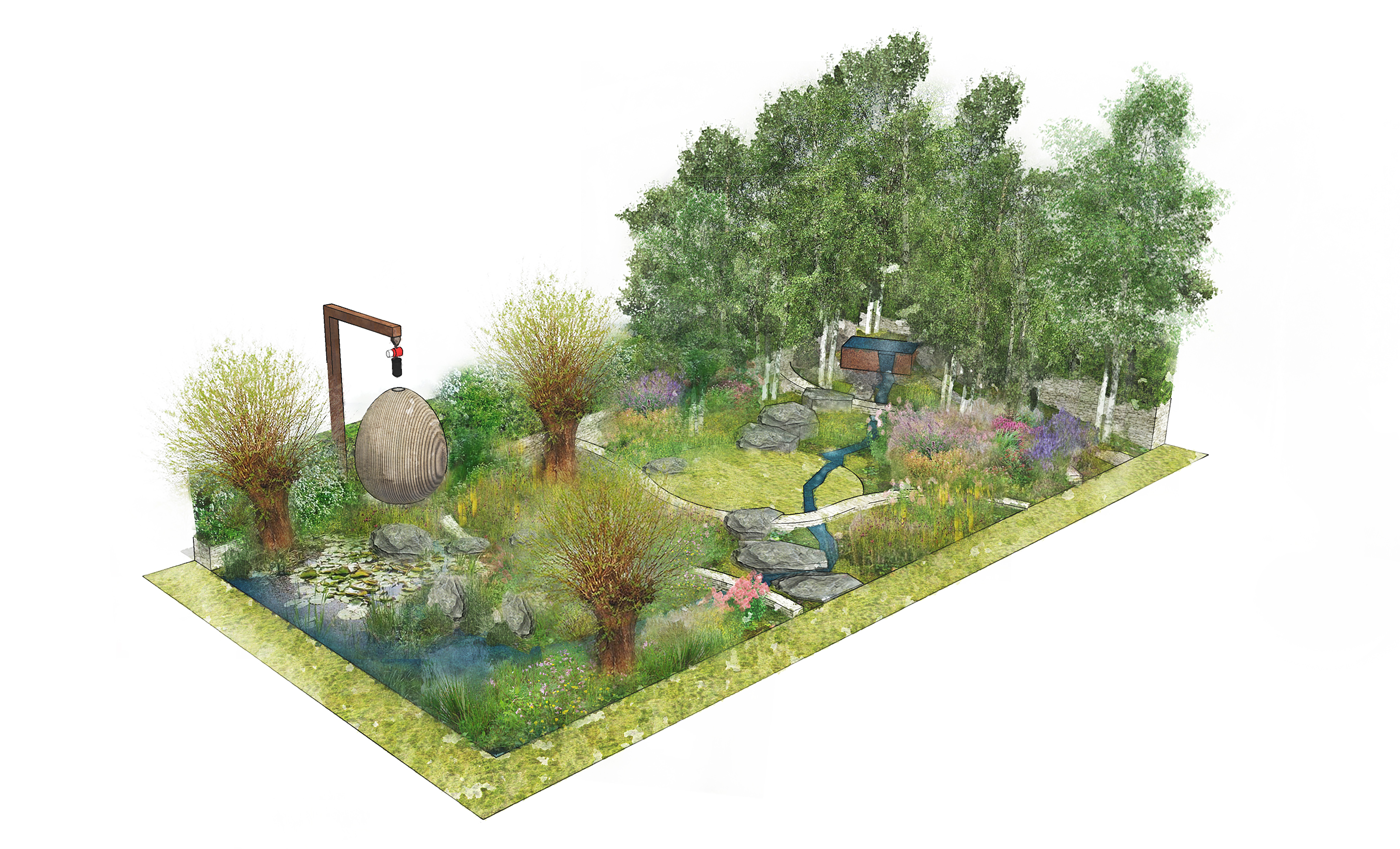 The Yeo Valley Garden will create a wildlife-friendly space (Tom Massey/PA)