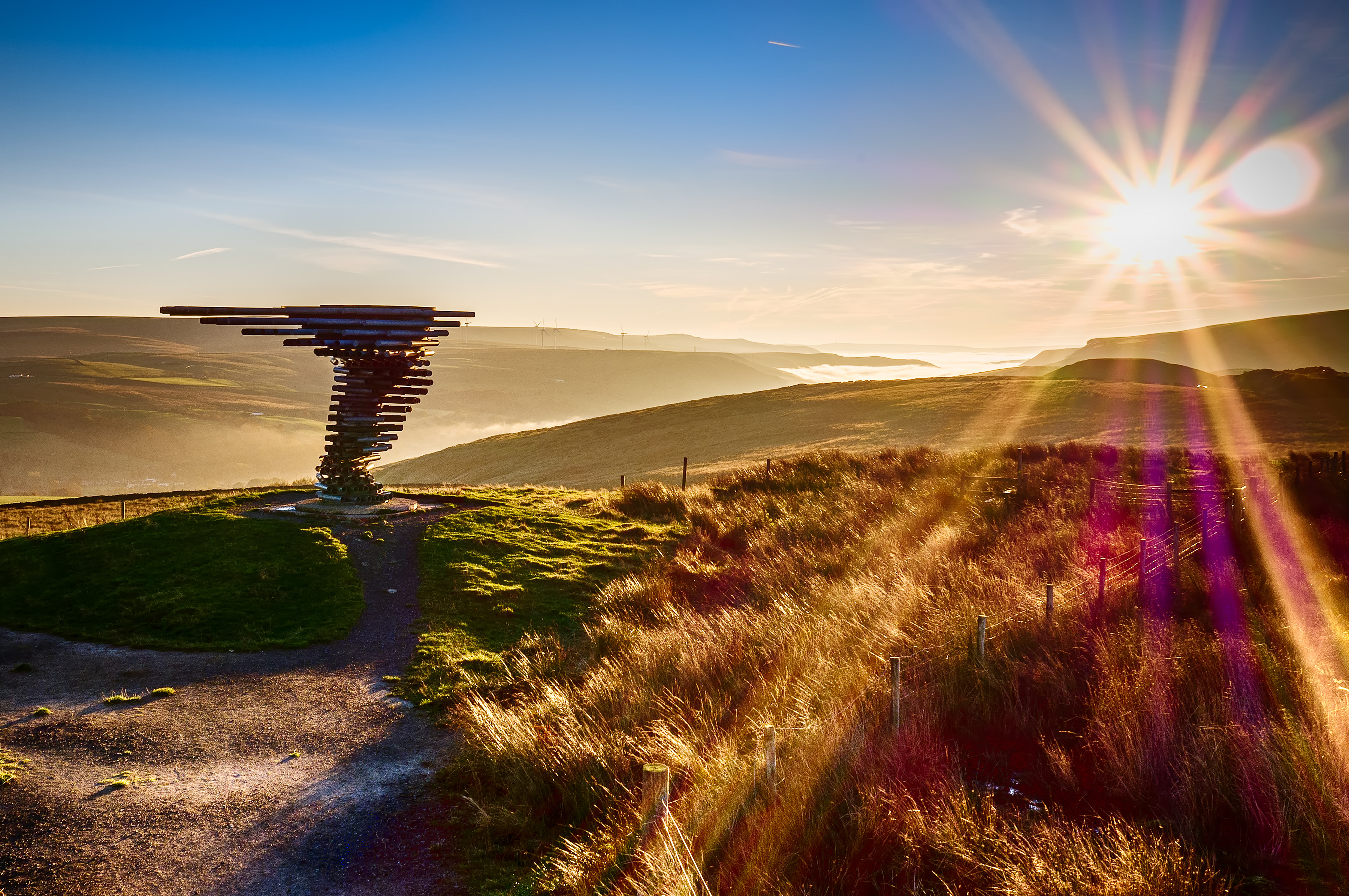 The Singing Ringing Tree near Burnley (Marketing Lancashire/PA)