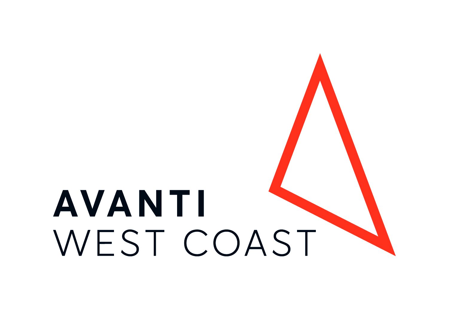 The Avanti West Coast logo symbolises its 400-mile network which links London with towns and cities across England, North Wales and Scotland (Avanti West Coast/PA)