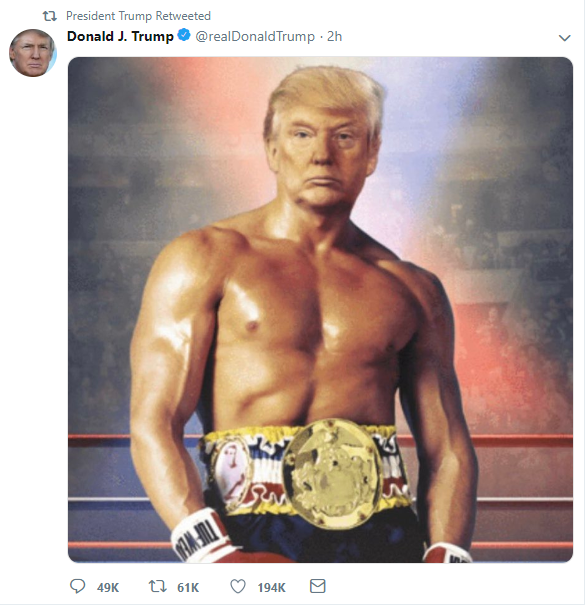 Donald Trump tweets edited photo of himself as shirtless boxer - The Irish  News