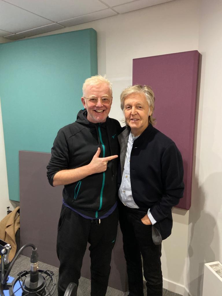 Chris Evans with Sir Paul McCartney