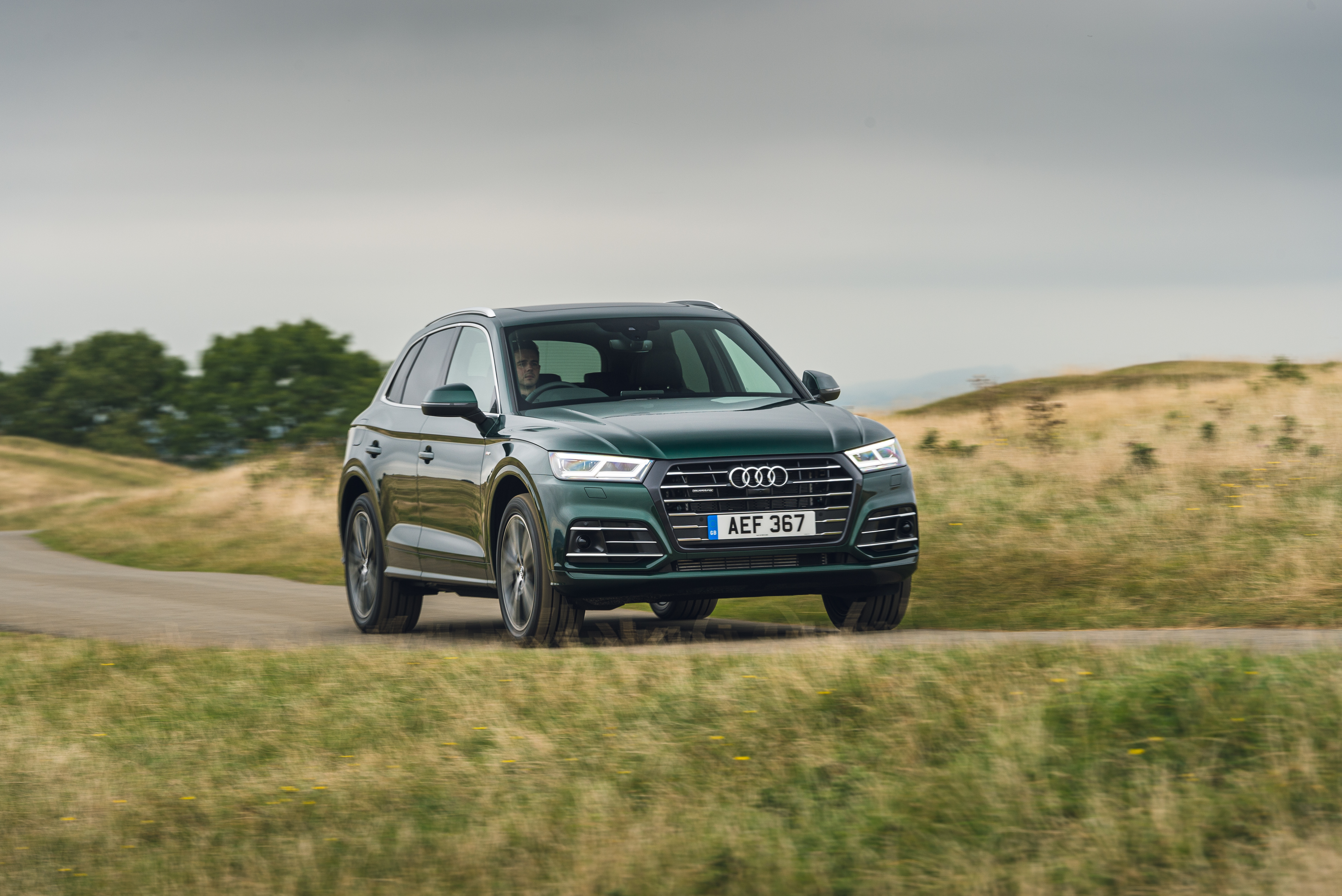 A huge front grille dominates the front of the Q5