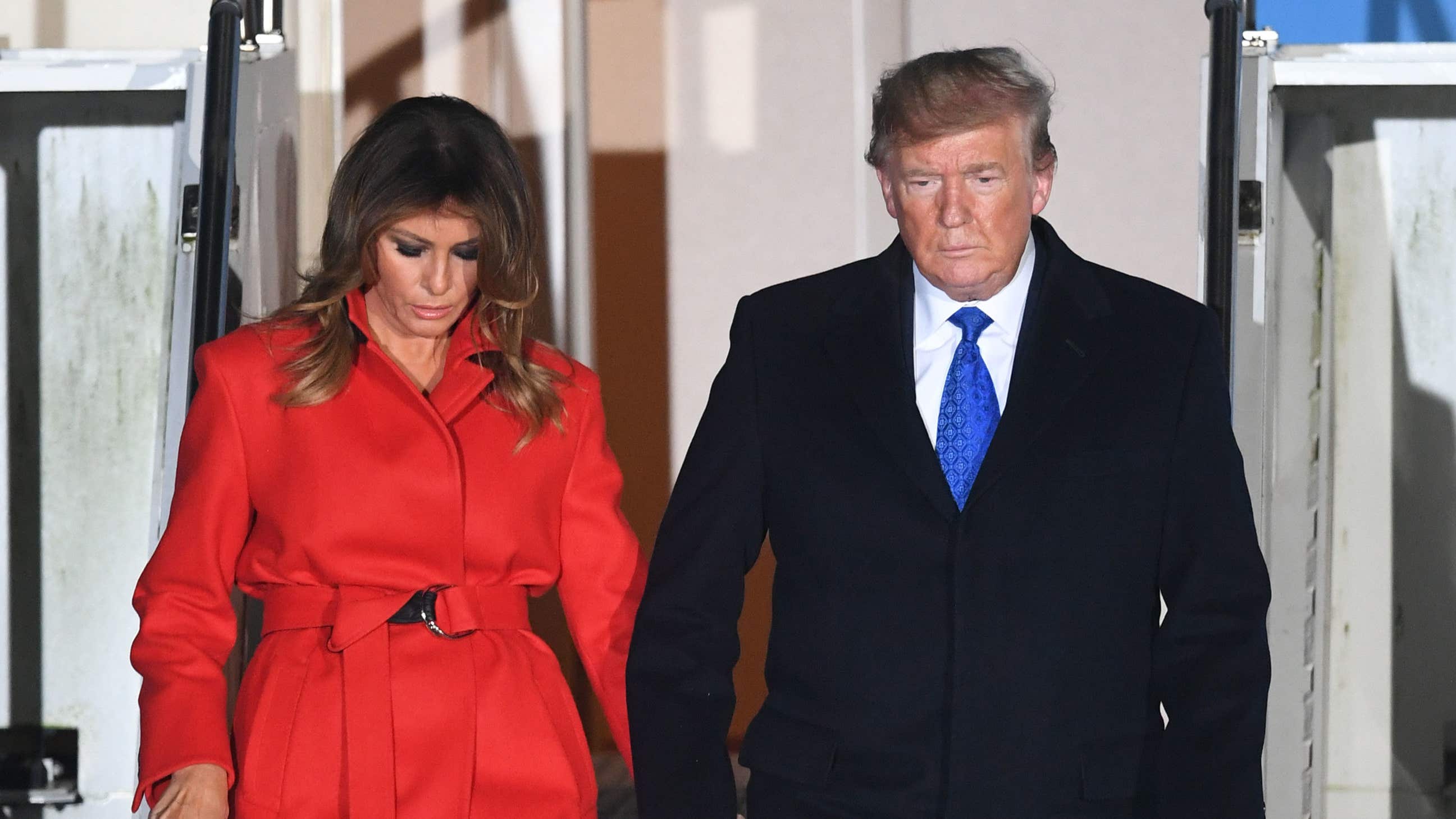 US President Donald Trump and his wife Melania