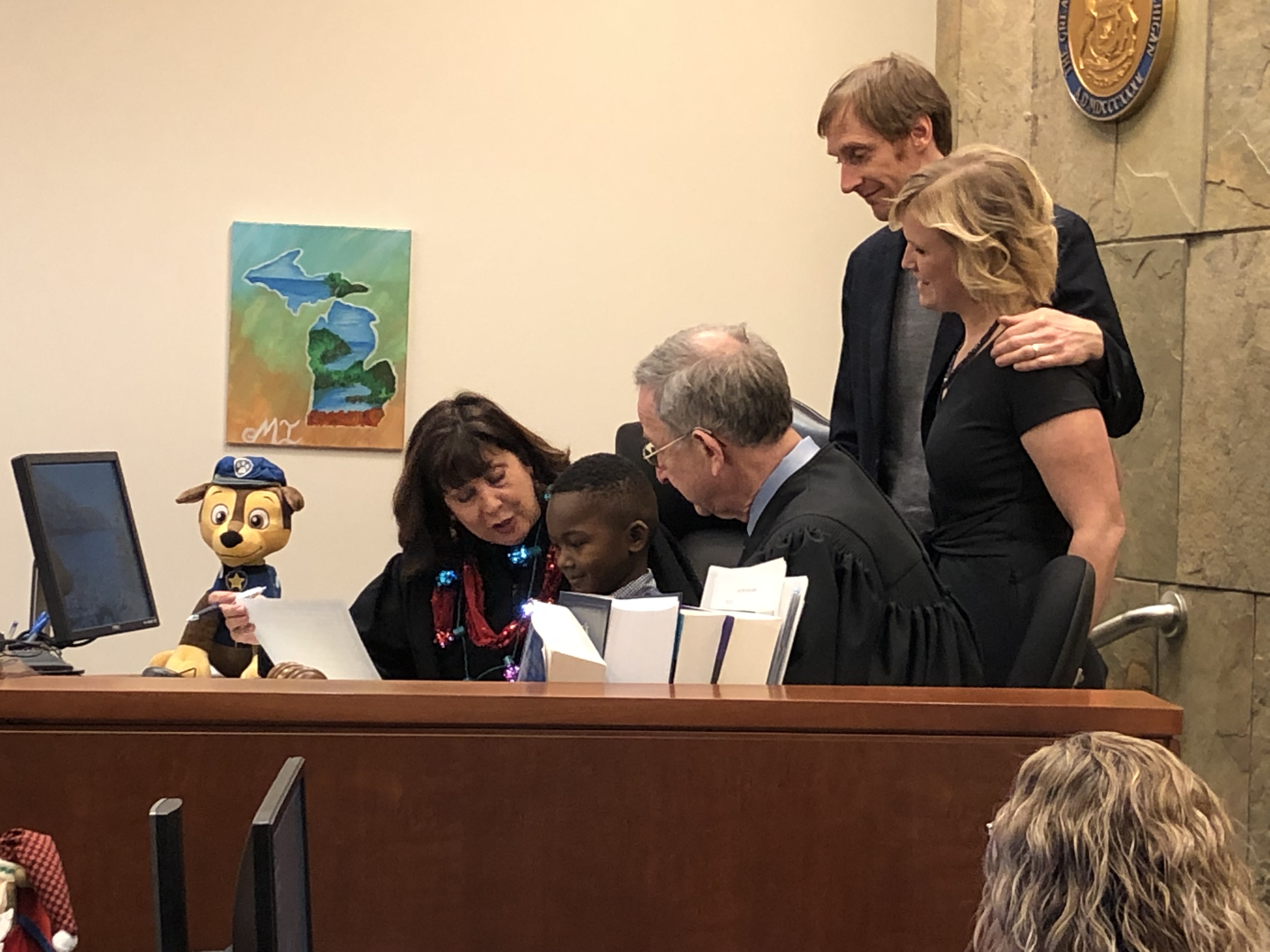 Michael's adoption at a Kent County court