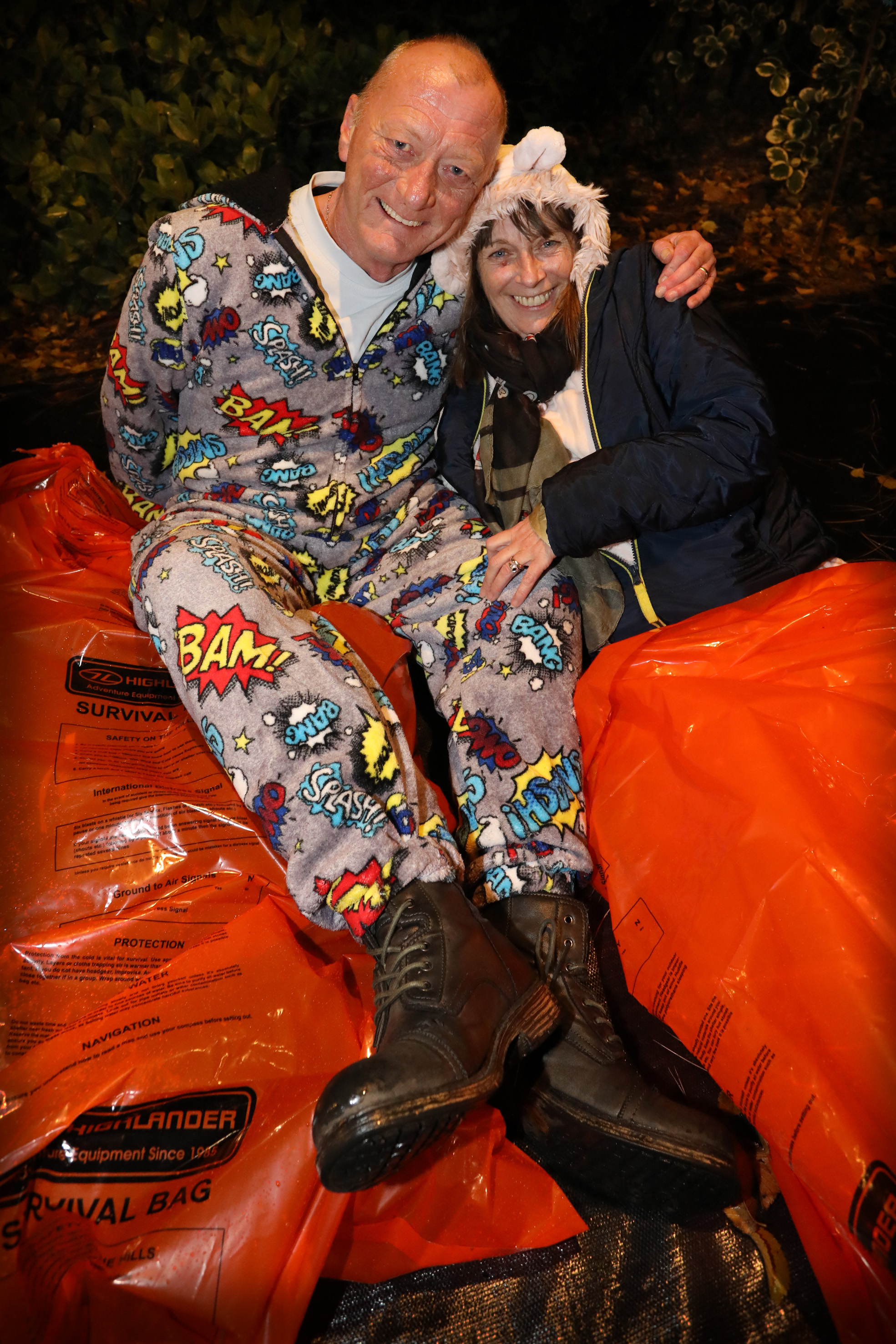 Participants in the World's Big Sleep Out in Edinburgh