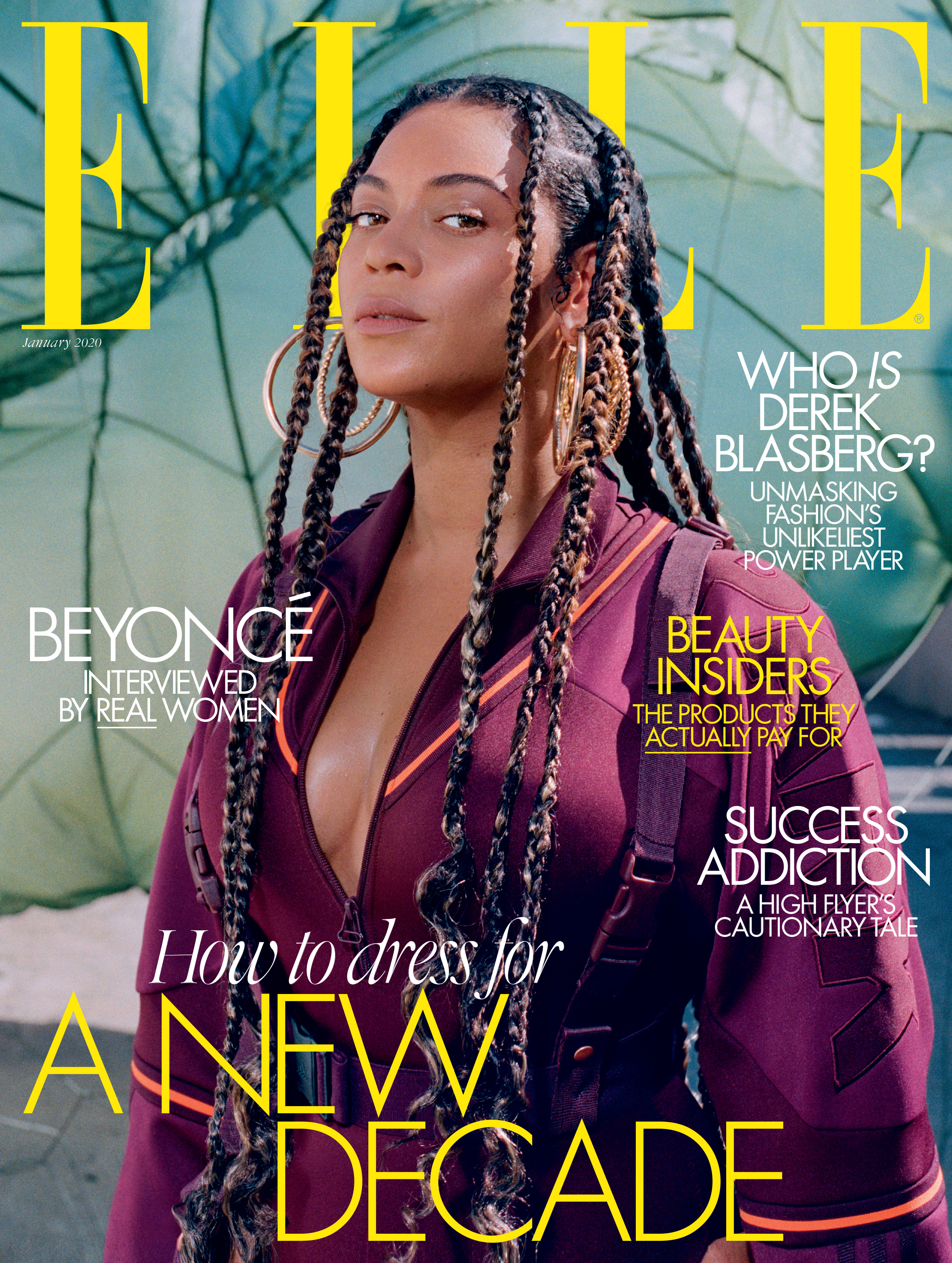 Beyonce on the cover of Elle UK magazine
