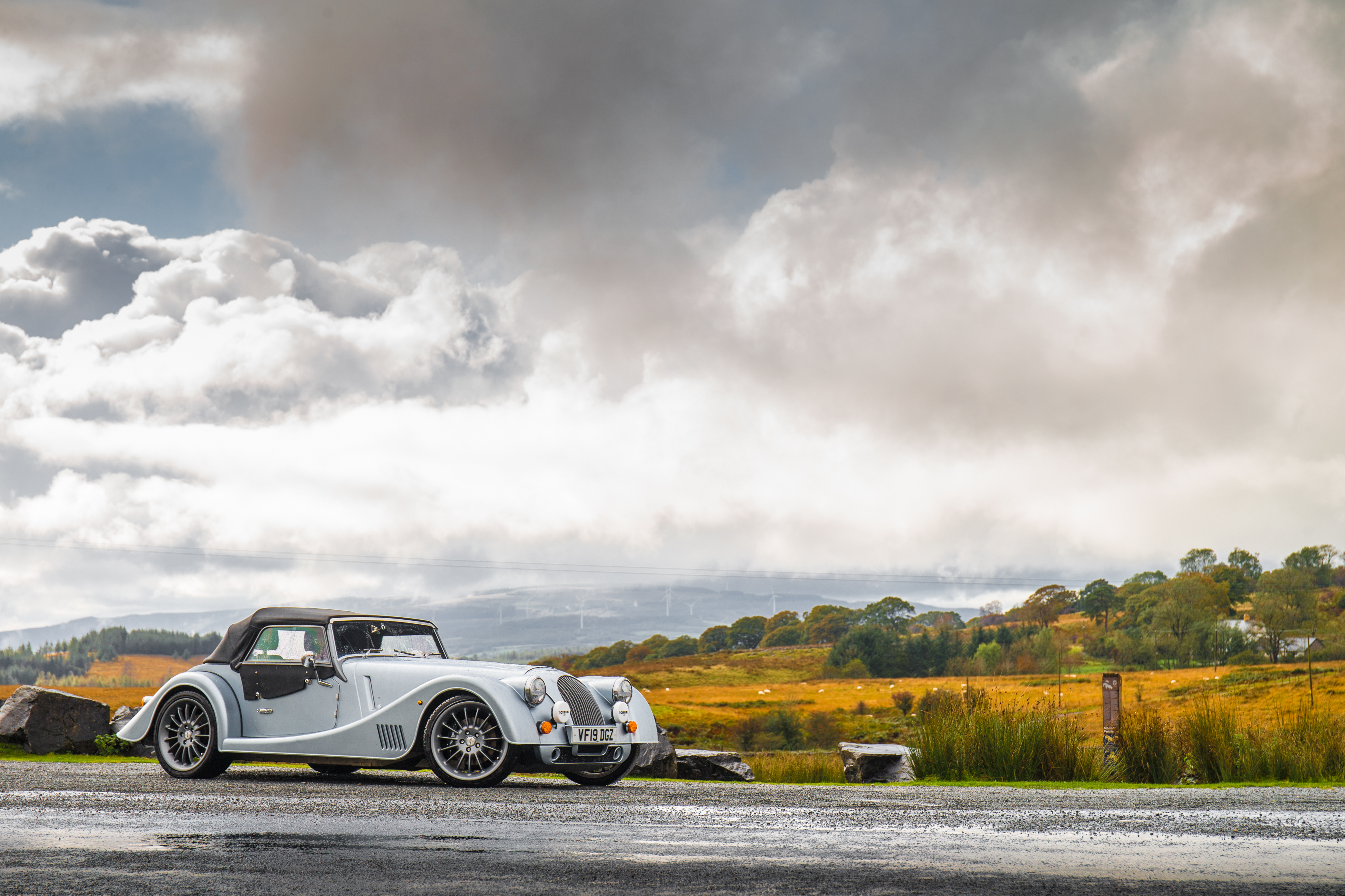 The Morgan retains classic sports car looks