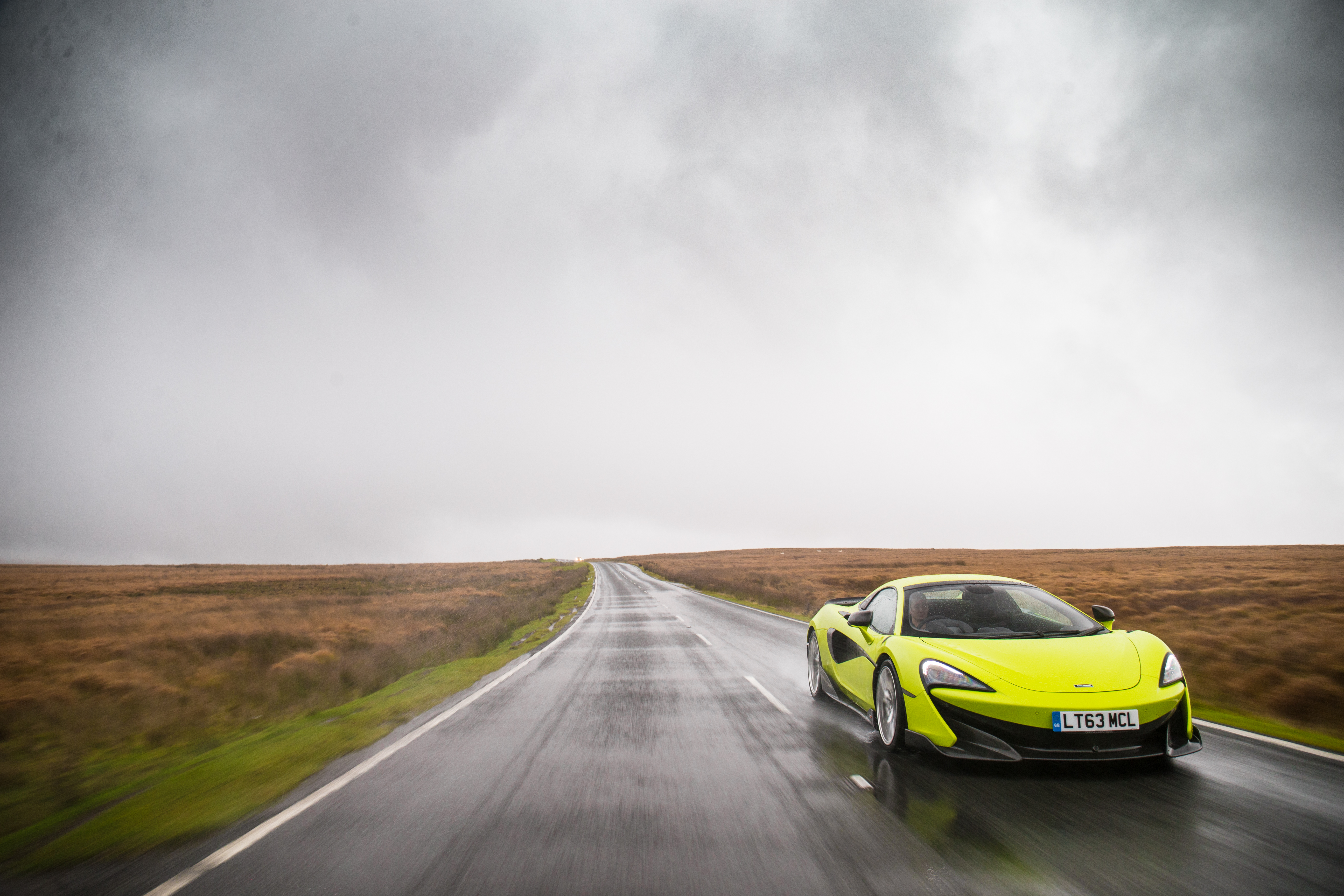 Slick tyres and wet roads make driving a challenge