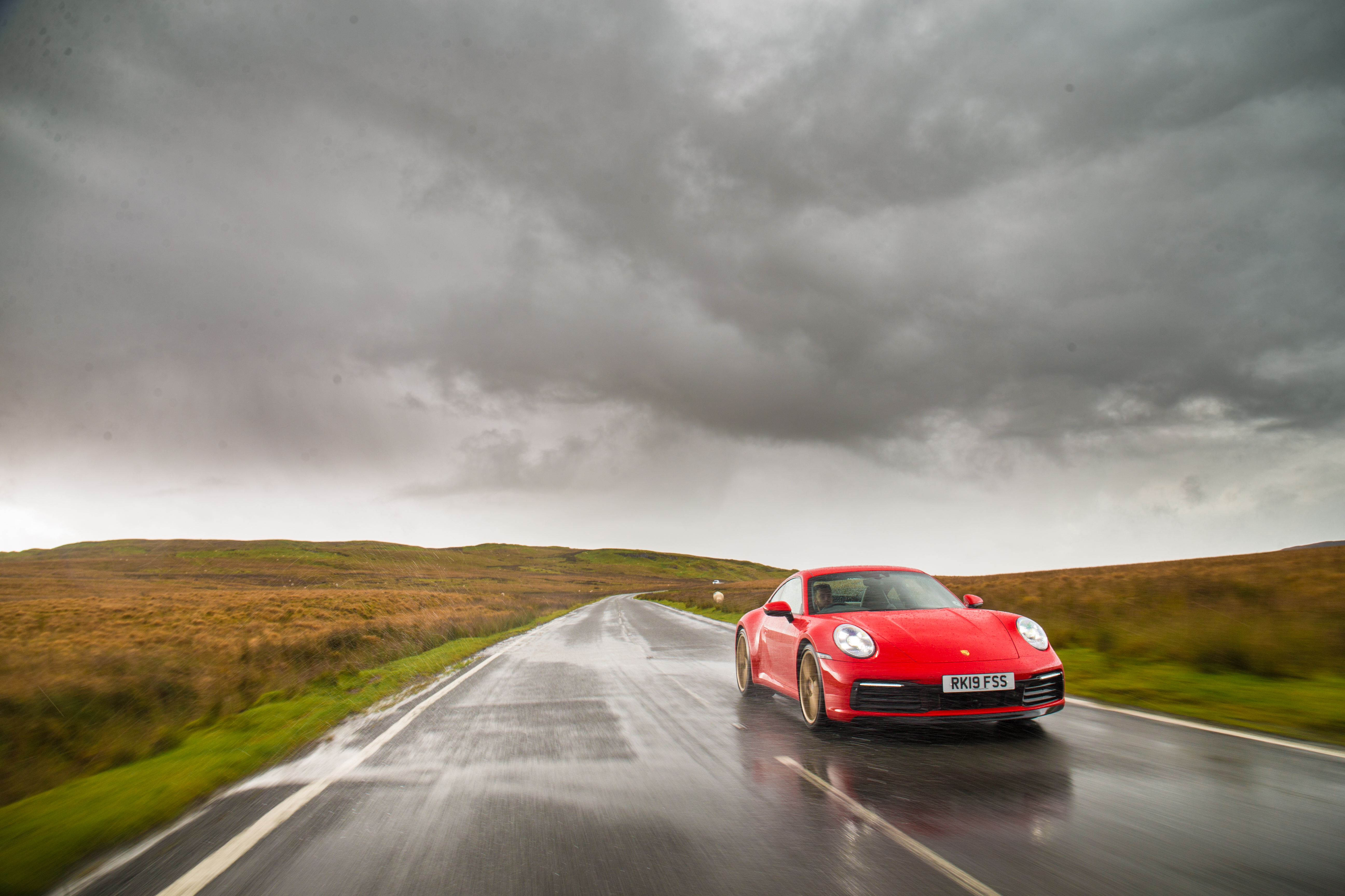 The 911 performed admirably in the wet