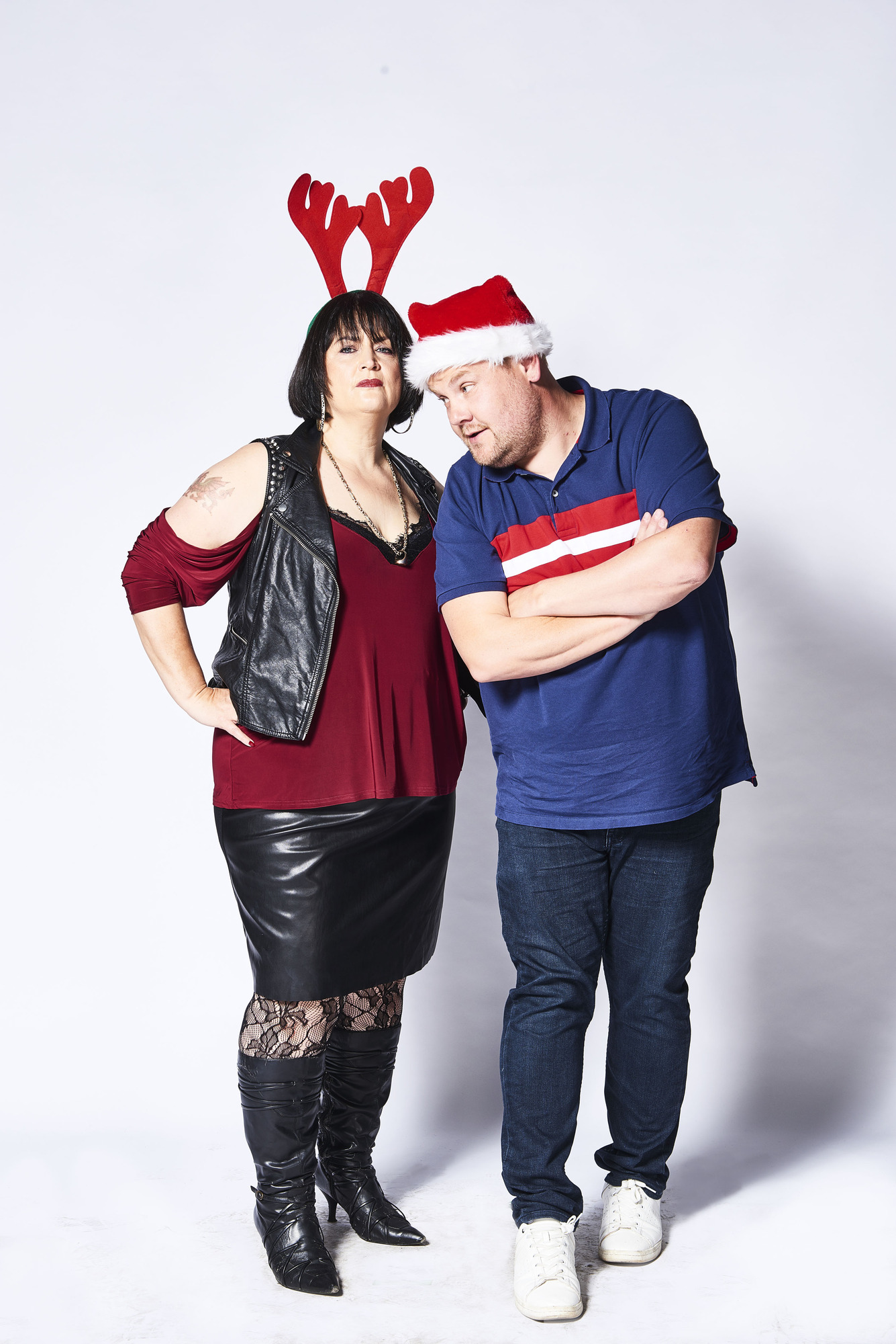 Ruth Jones and James Corden