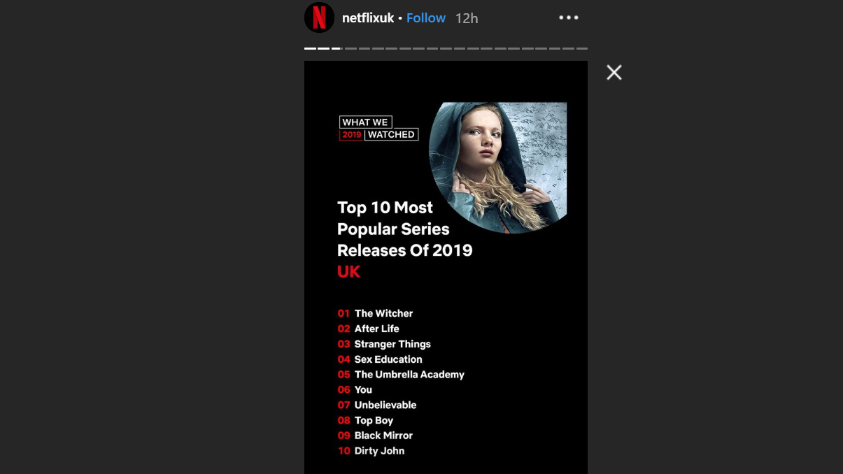 Screengrab from Netflix Instagram account