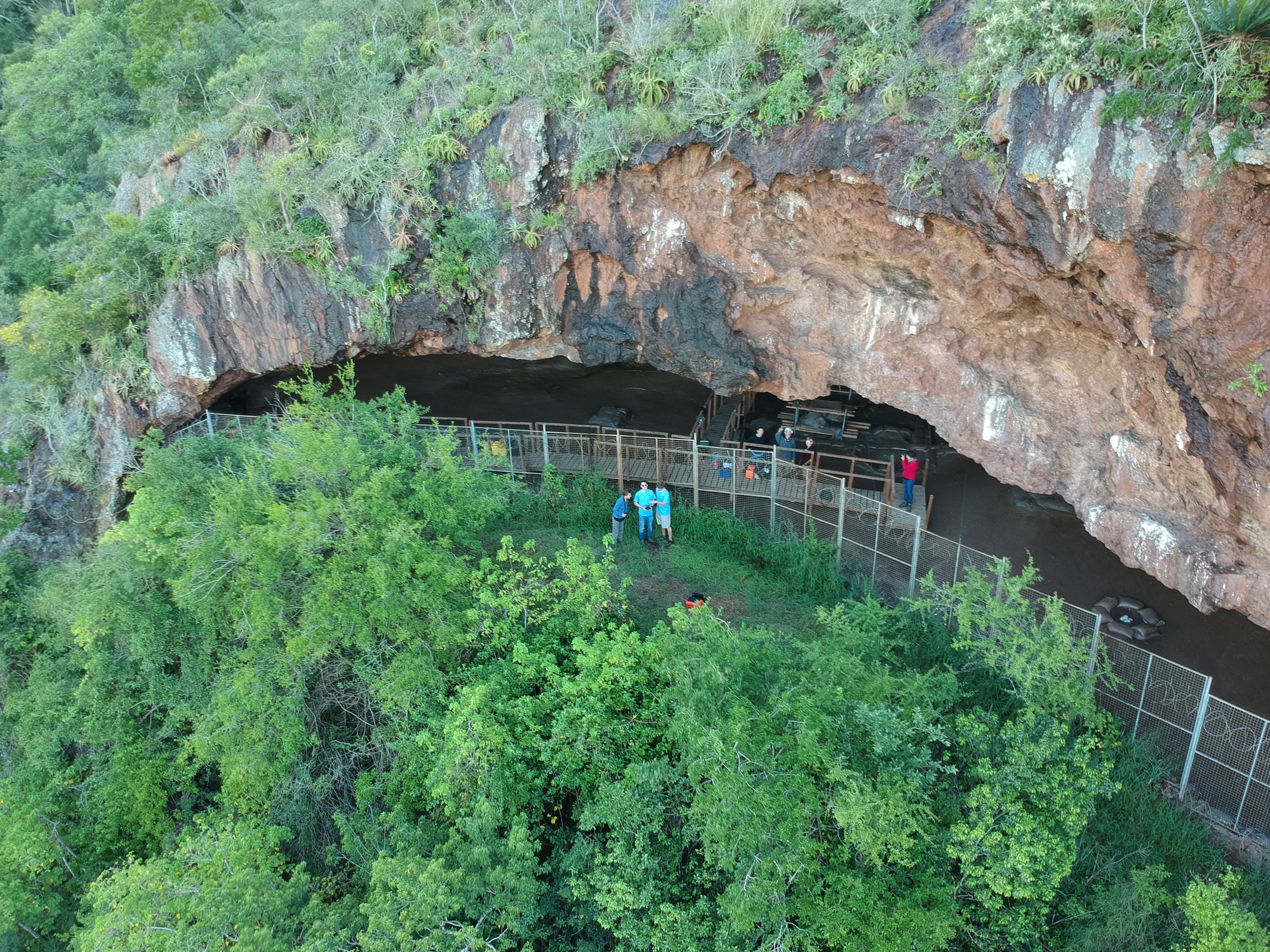 Entrance to the Border Cave in South Africa.