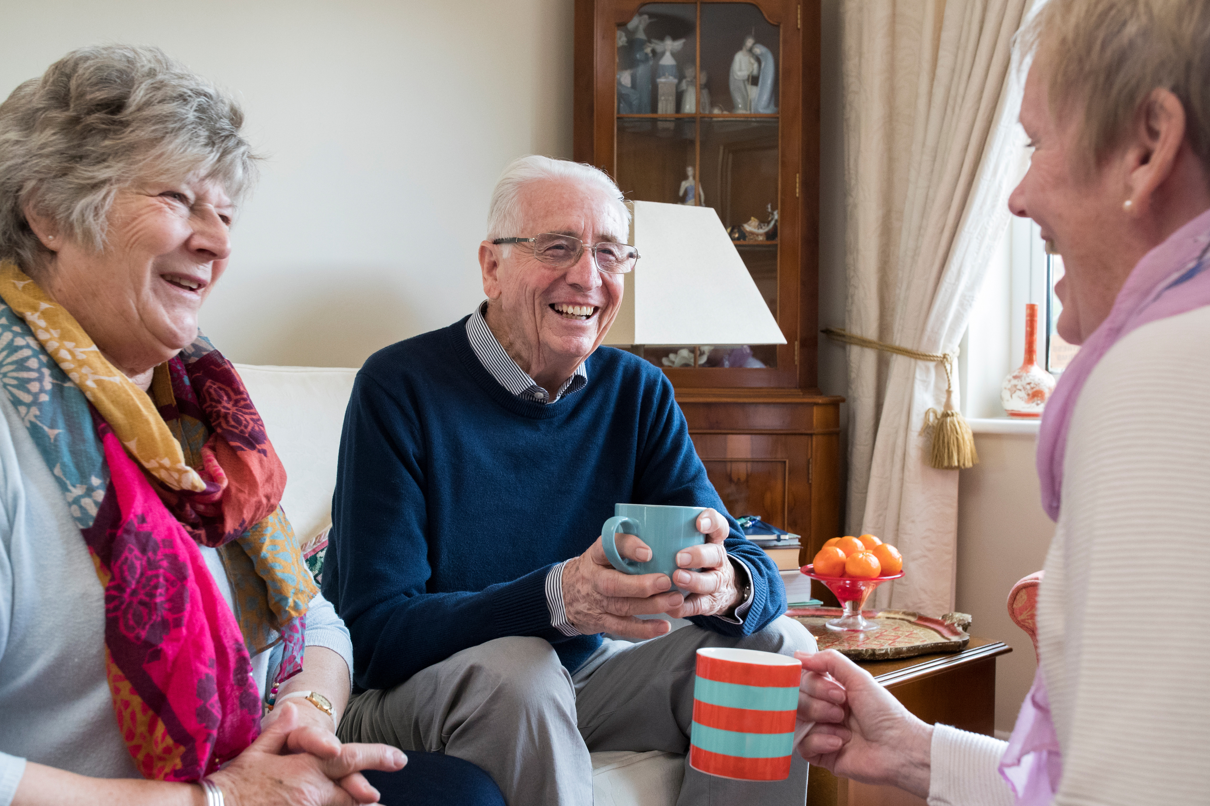 Friends enjoying a coffee