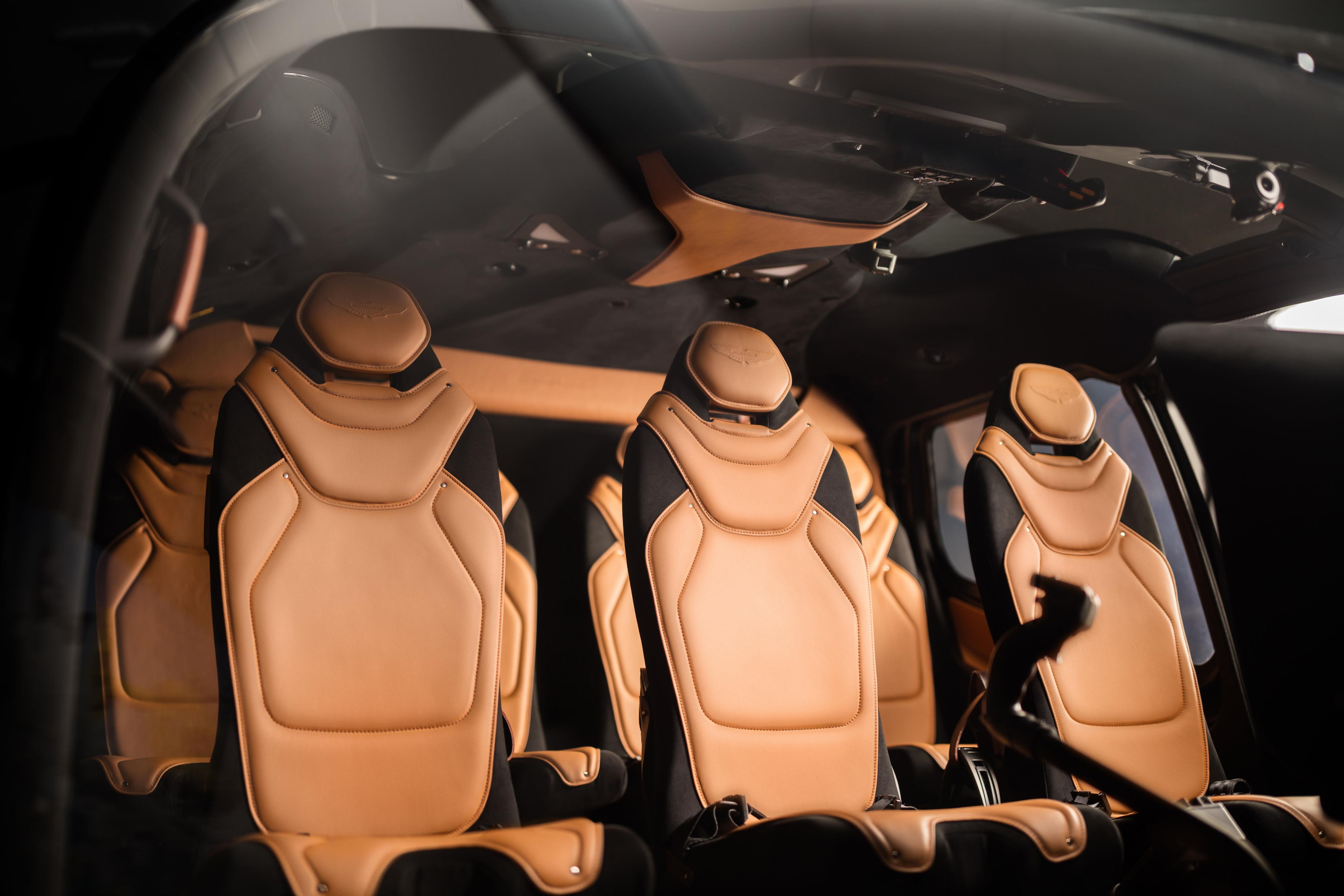 The seats have been trimmed in high-quality leather 