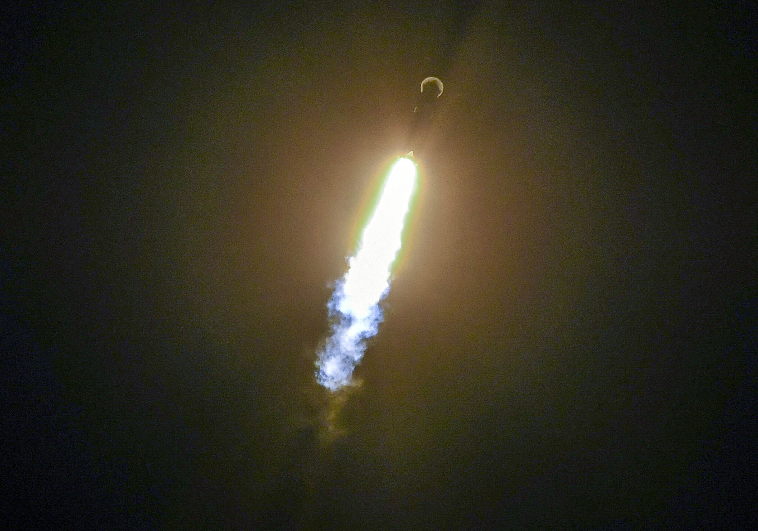 A SpaceX Falcon 9 rocket lifts off from Cape Canaveral Air Force Station, Florida