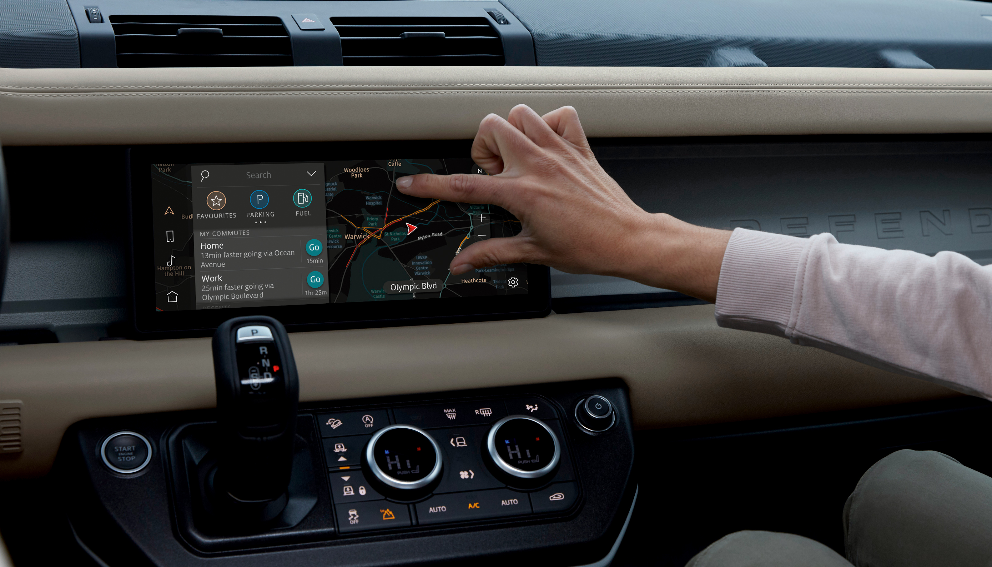 The new Defender packs smartphone technology