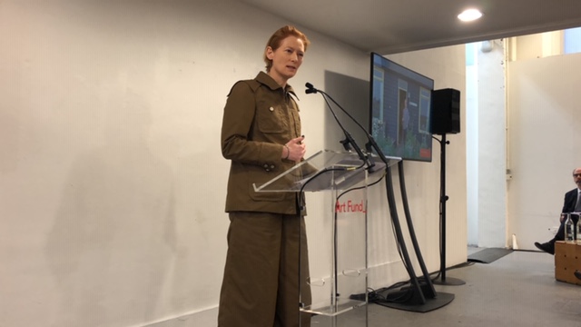 Tilda Swinton at the launch 