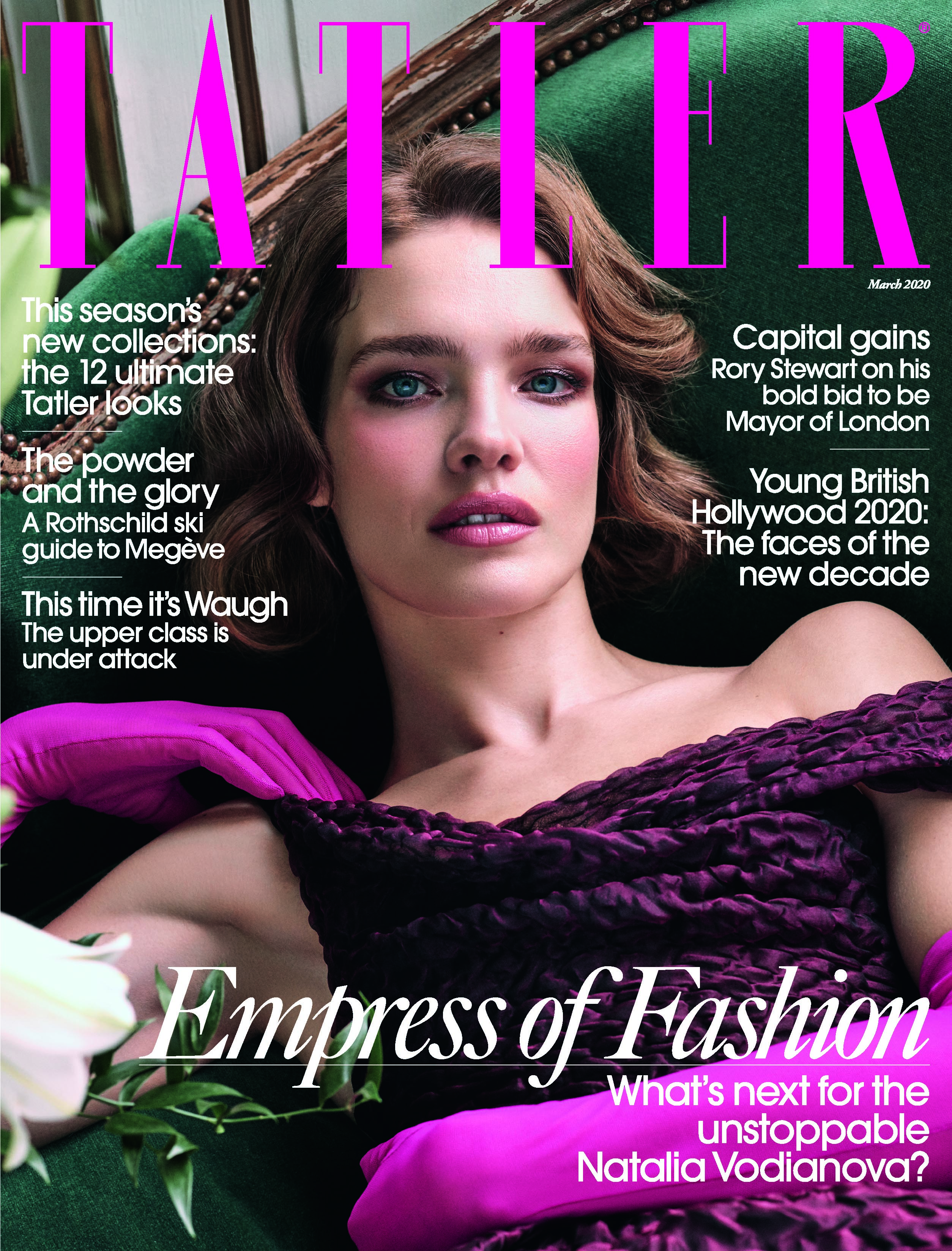 Natalia Vodianova on the cover of Tatler 