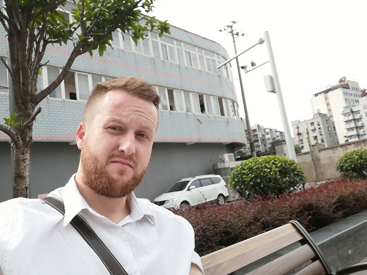 Teacher Chris Raymond is unsure when he'll be able to return to Wuhan (Chris Raymond/PA)