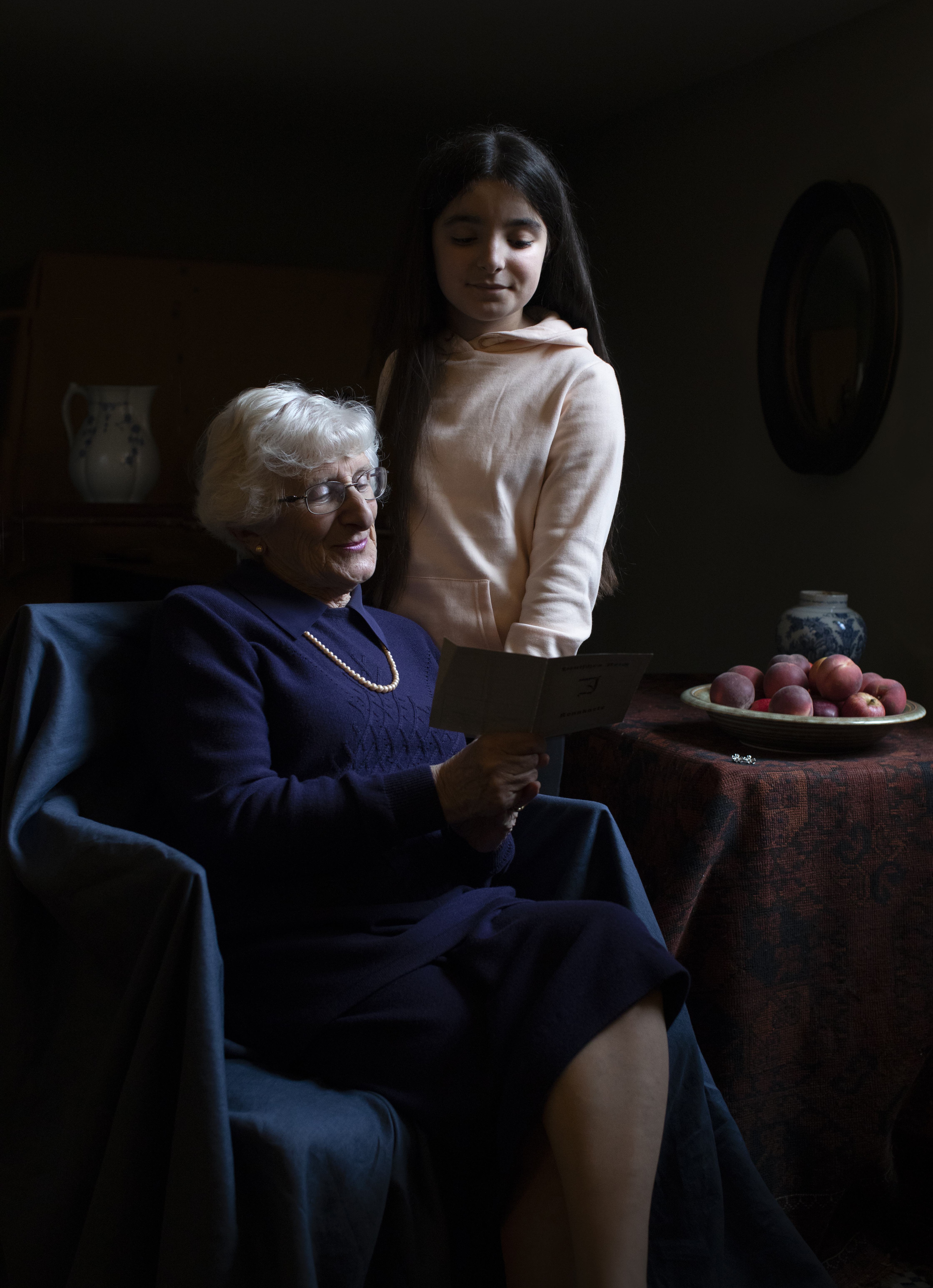 Yvonne Bernstein with her granddaughter Chloe Wright