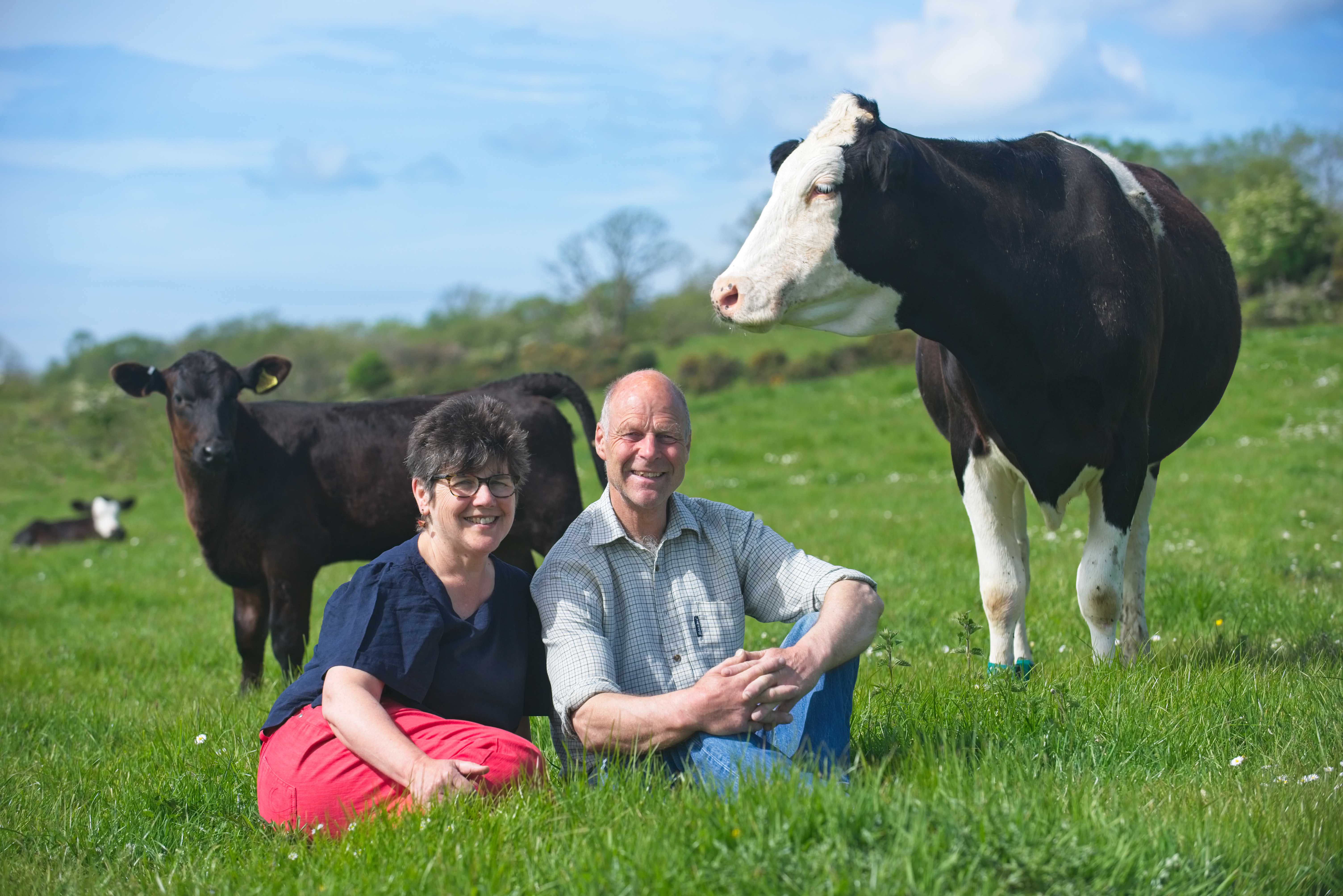 Couple on farm