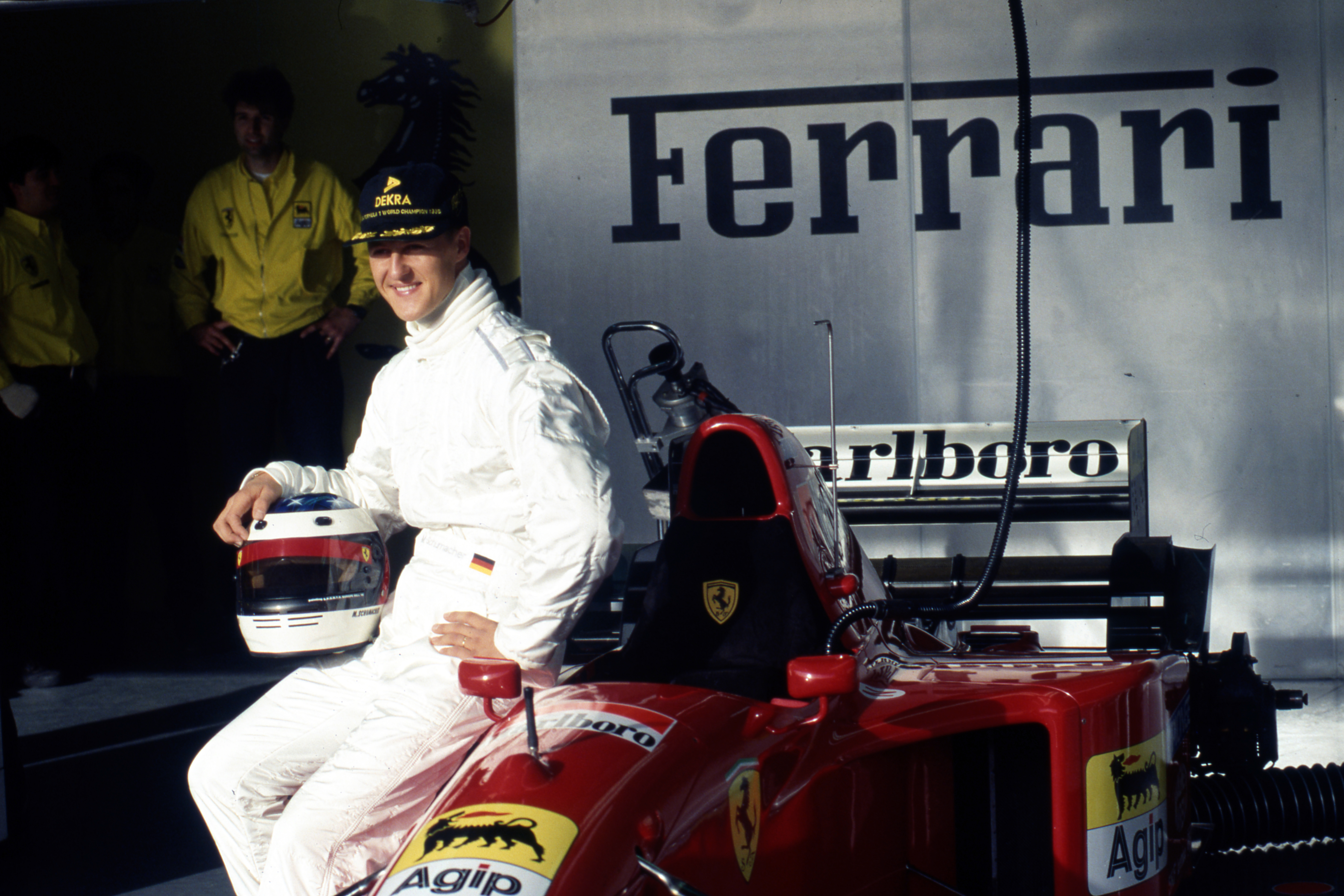 1995 Ferrari 412 T2 with Michael Schumacher