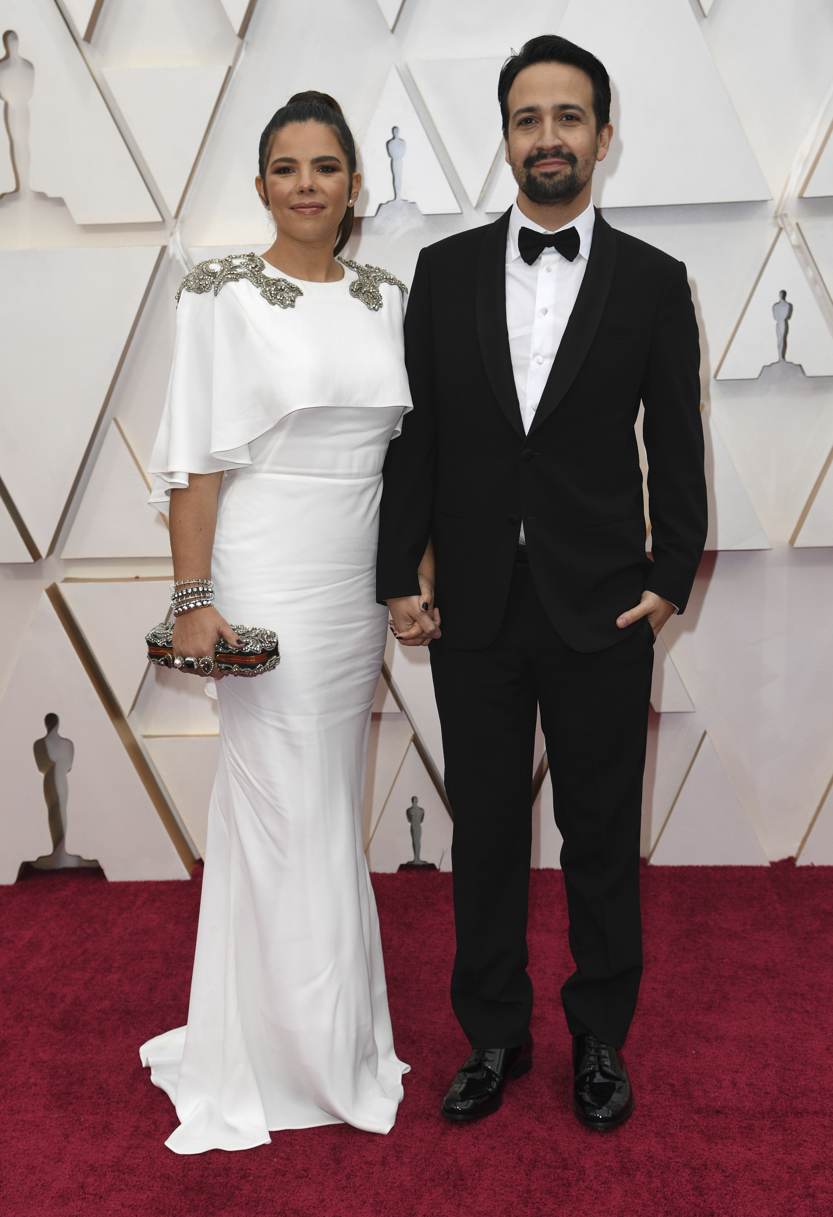 Vanessa Nadal, left, and Lin-Manuel Miranda