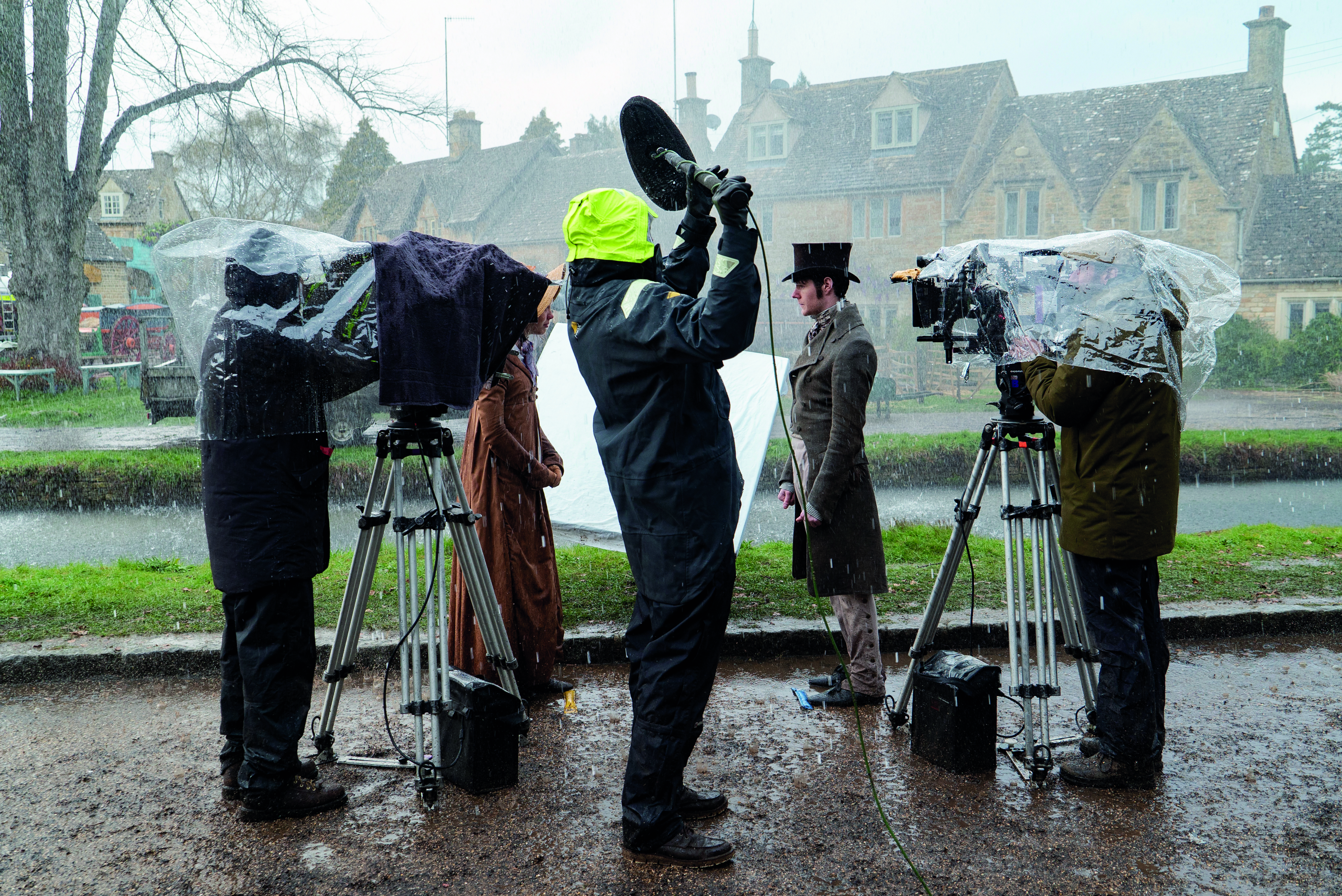 Filming in Lower Slaughter