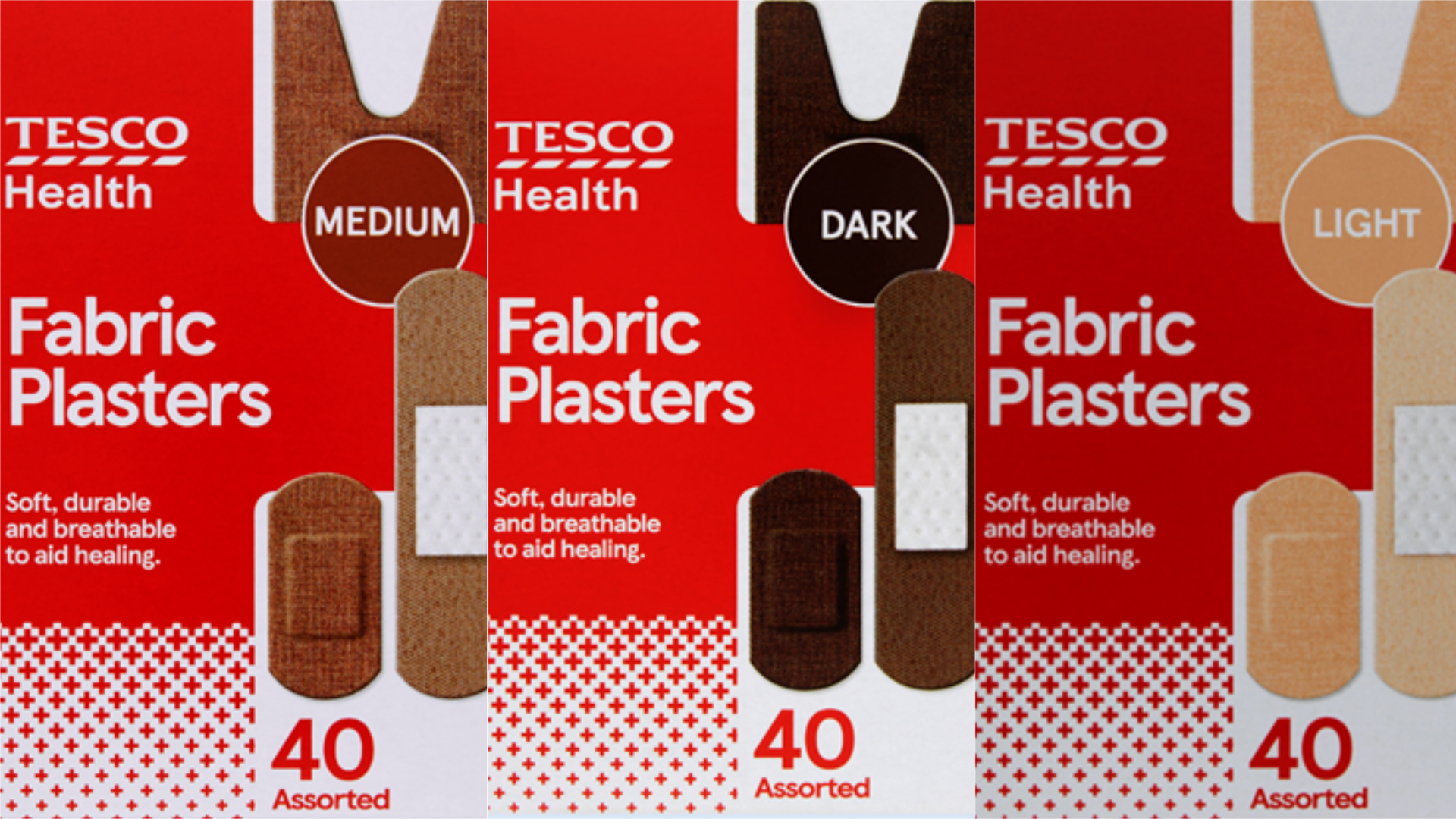Tesco launches diverse range of plasters