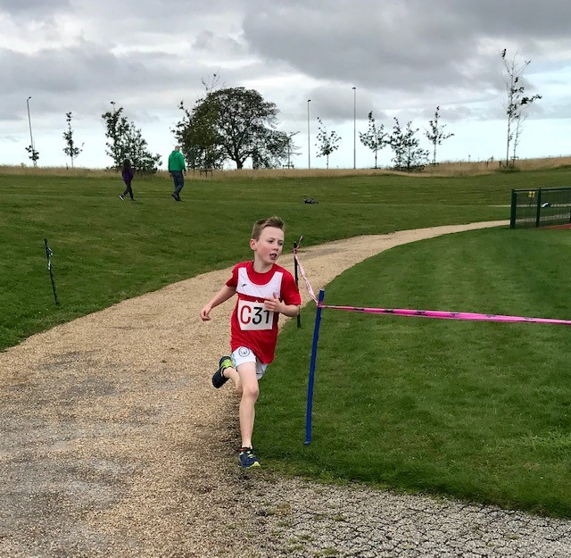 Louise Blizzard’s nine-year-old son Alfie is also a talented runner (Family handout/PA)