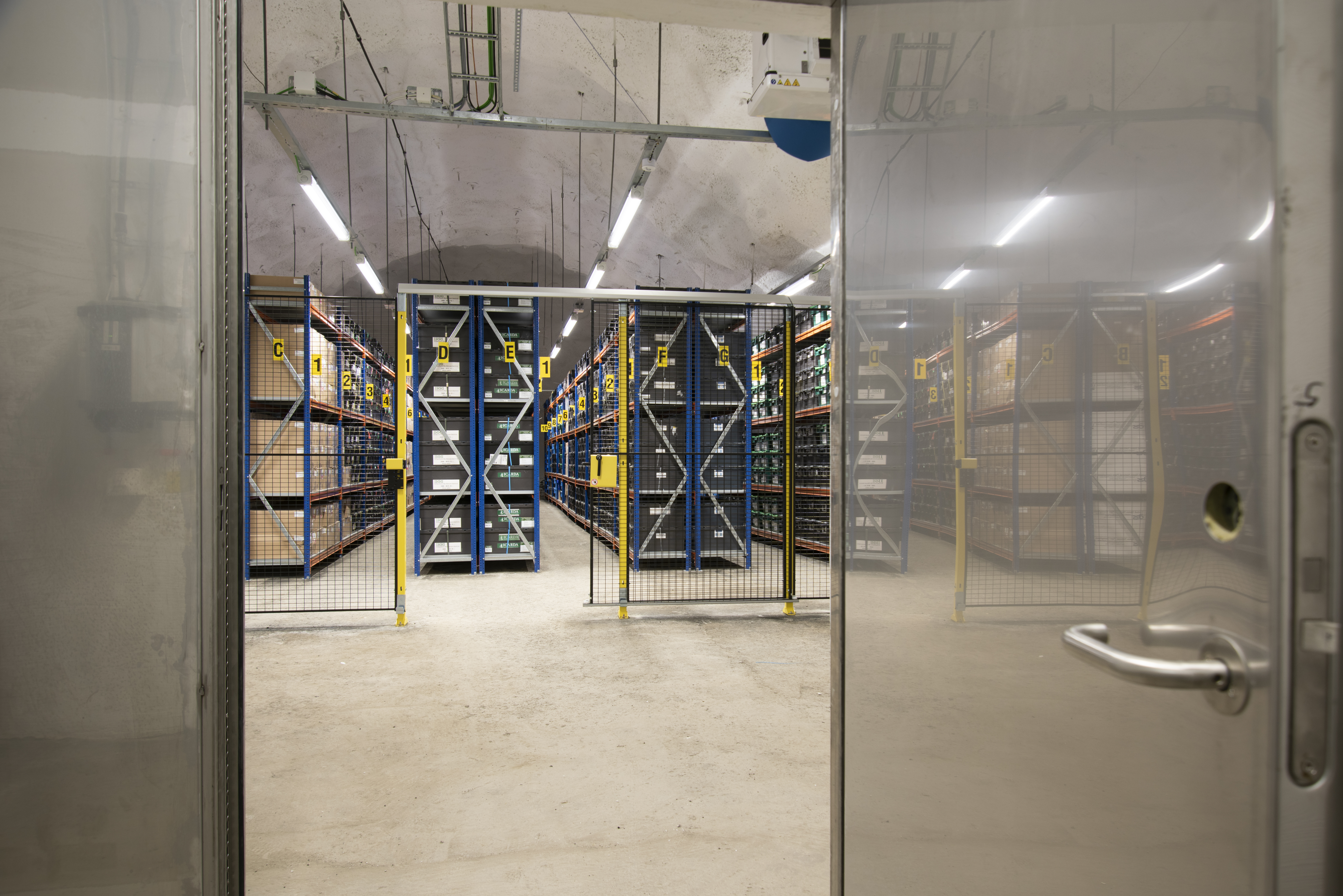 Seeds from seed banks are stored deep in the mountain in Svalbard (Global Crop Diversity Trust/PA)